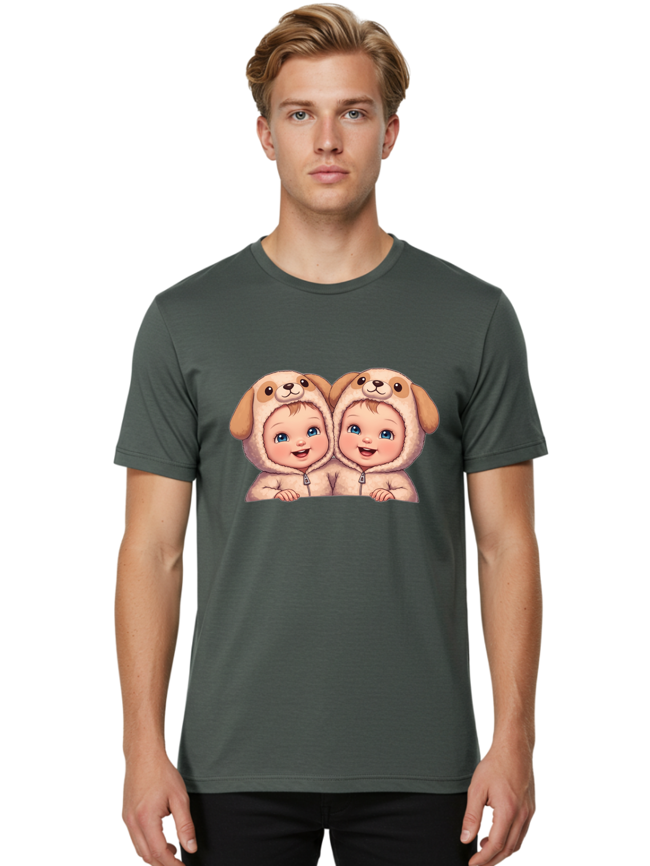 Twin-Babies-Dog-Costume Men'S Graphic Tee, 100% Cotton, Comfortable Casual Summer Wear, Machine Washable, Vintage Camera, Old Camera, Antique Camera, Black Camera, Classic Photography, Photography Equipment, Nostalgic Device, Film Camera, Bal518 30