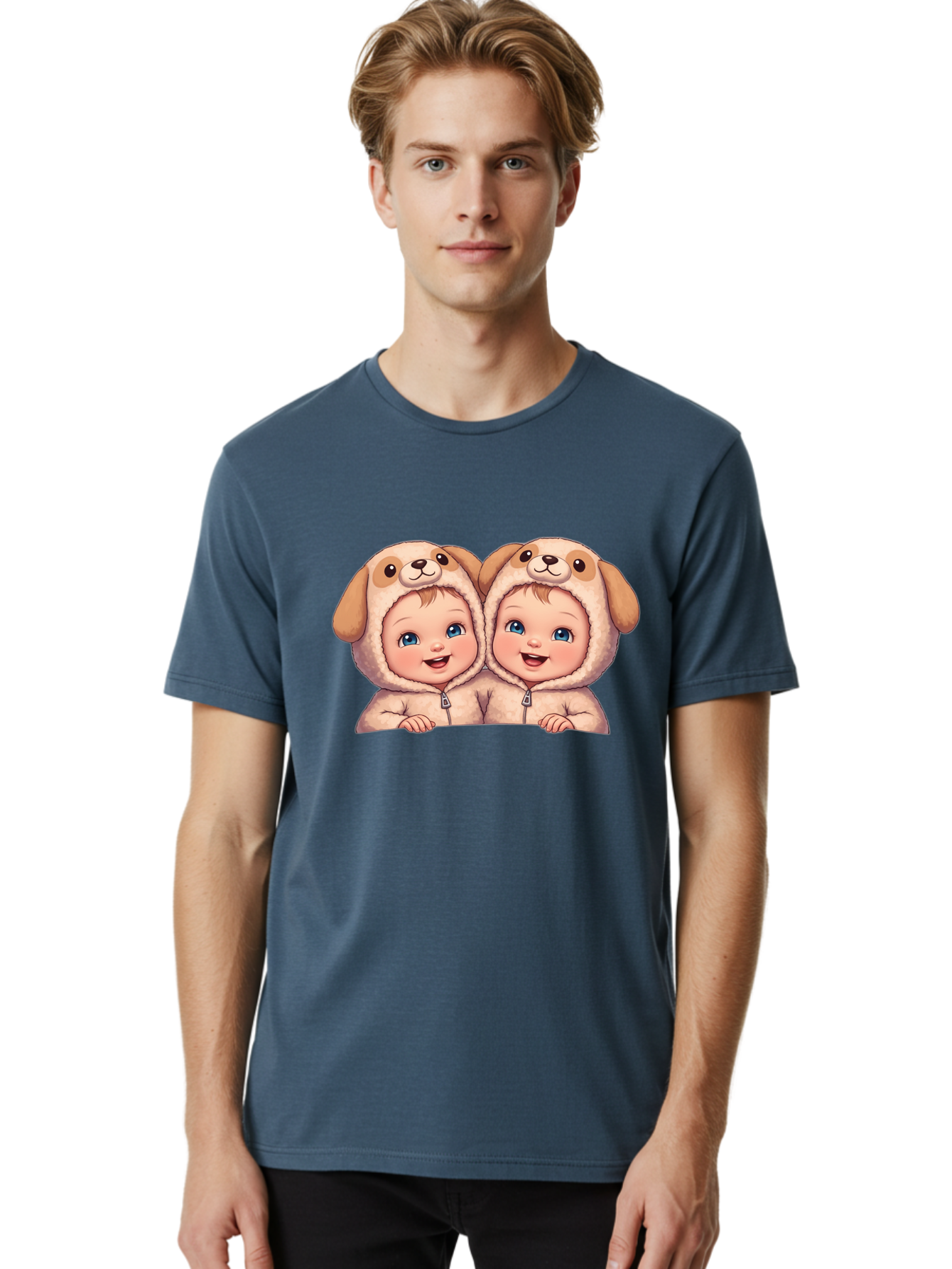 Twin-Babies-Dog-Costume Men'S Graphic Tee, 100% Cotton, Comfortable Casual Summer Wear, Machine Washable, Vintage Camera, Old Camera, Antique Camera, Black Camera, Classic Photography, Photography Equipment, Nostalgic Device, Film Camera, Bal518 18