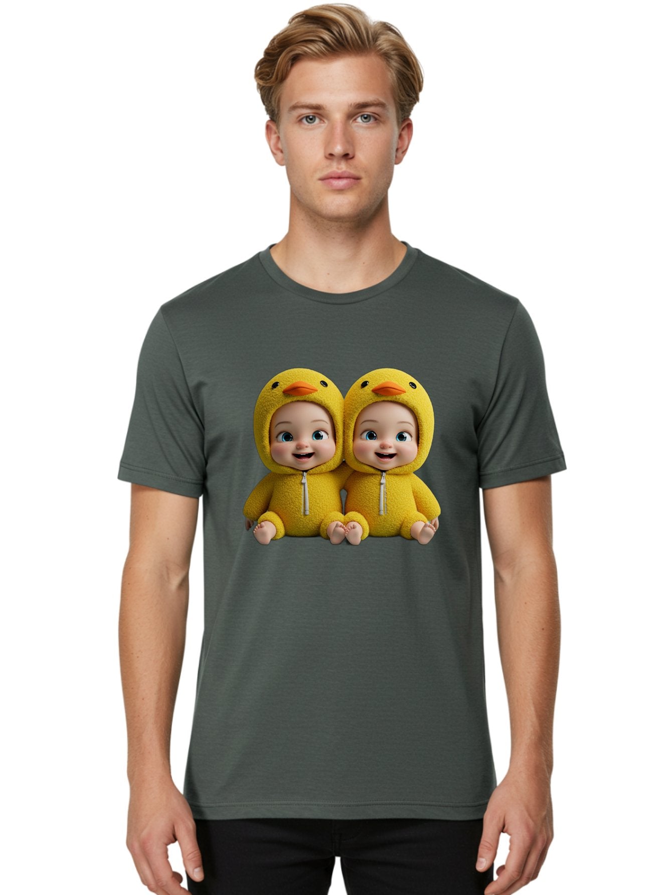 Twin-Babies-In-Duck-Costumes Men'S Graphic Tee, 100% Cotton, Comfortable Casual Summer Wear, Machine Washable, Vintage Camera, Old Camera, Antique Camera, Black Camera, Classic Photography, Photography Equipment, Nostalgic Device, Film Camera, Bal519 26