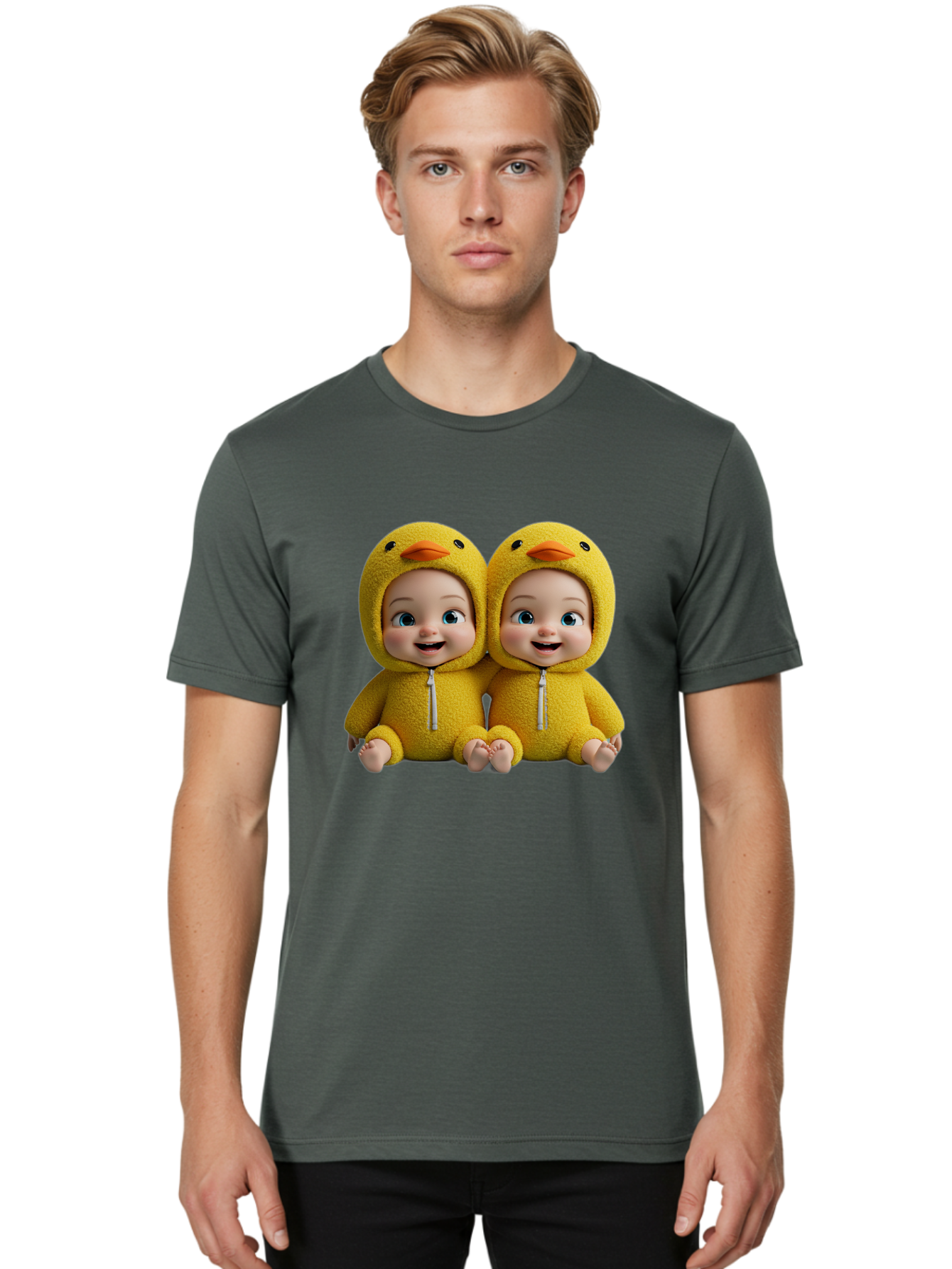 Twin-Babies-In-Duck-Costumes Men'S Graphic Tee, 100% Cotton, Comfortable Casual Summer Wear, Machine Washable, Vintage Camera, Old Camera, Antique Camera, Black Camera, Classic Photography, Photography Equipment, Nostalgic Device, Film Camera, Bal519 20