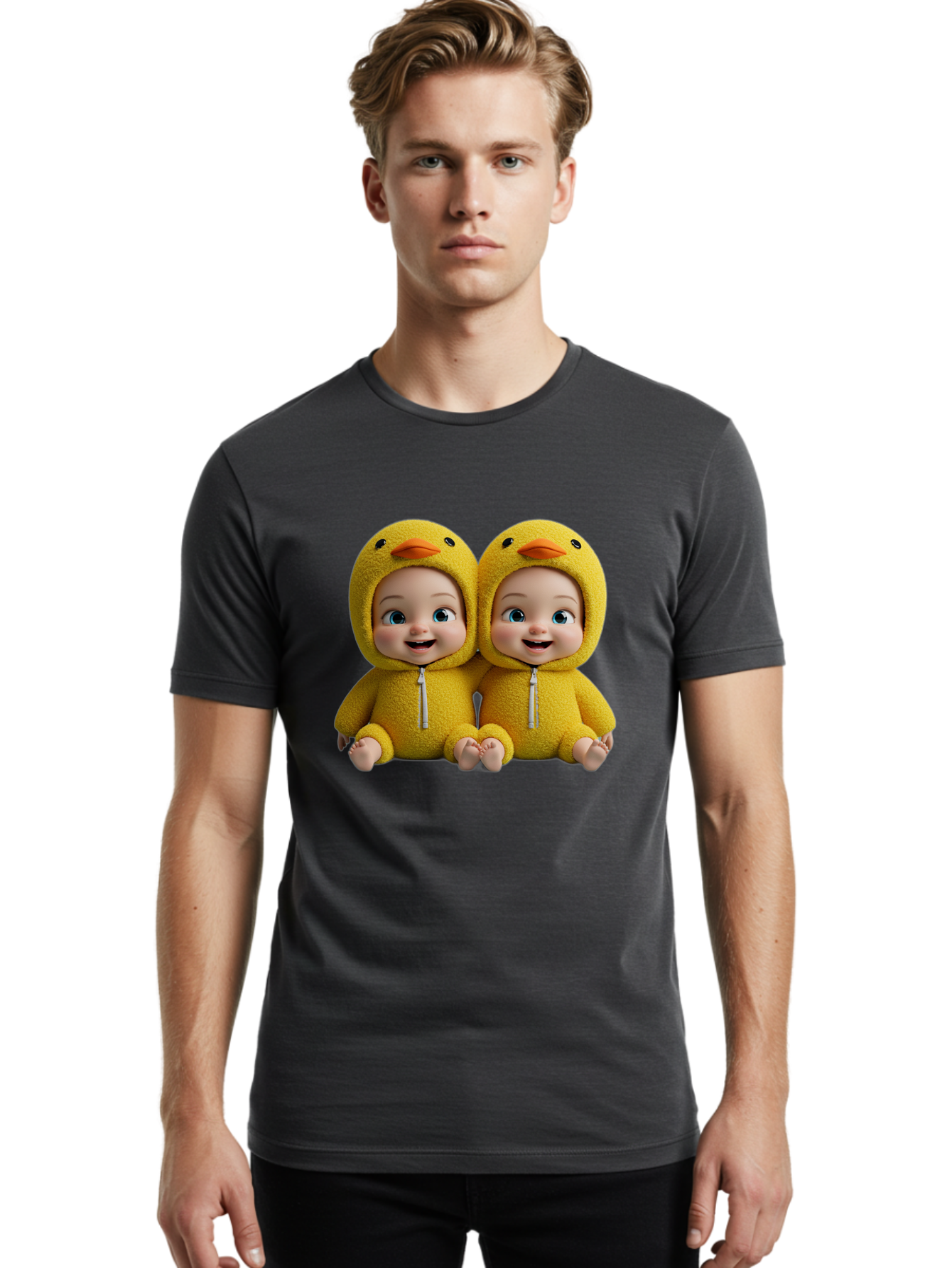 Twin-Babies-In-Duck-Costumes Men'S Graphic Tee, 100% Cotton, Comfortable Casual Summer Wear, Machine Washable, Vintage Camera, Old Camera, Antique Camera, Black Camera, Classic Photography, Photography Equipment, Nostalgic Device, Film Camera, Bal519 29