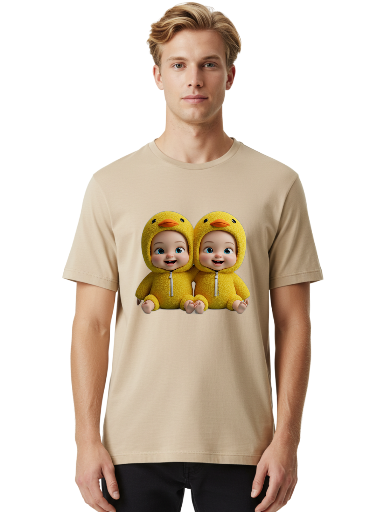 Twin-Babies-In-Duck-Costumes Men'S Graphic Tee, 100% Cotton, Comfortable Casual Summer Wear, Machine Washable, Vintage Camera, Old Camera, Antique Camera, Black Camera, Classic Photography, Photography Equipment, Nostalgic Device, Film Camera, Bal519 23
