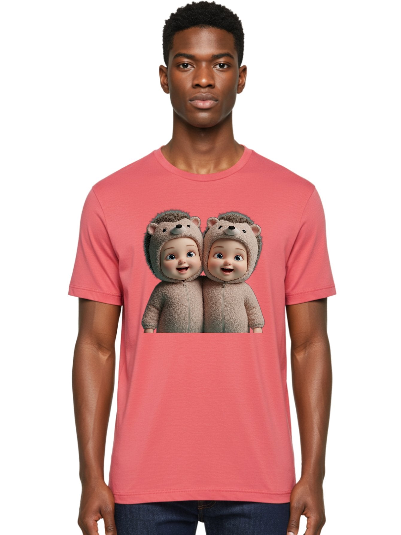 Twin-Babies-In-Hedgehog-Costumes Men'S Graphic Tee, 100% Cotton, Comfortable Casual Summer Wear, Machine Washable, Vintage Camera, Old Camera, Antique Camera, Black Camera, Classic Photography, Photography Equipment, Nostalgic Device, Bal520 25