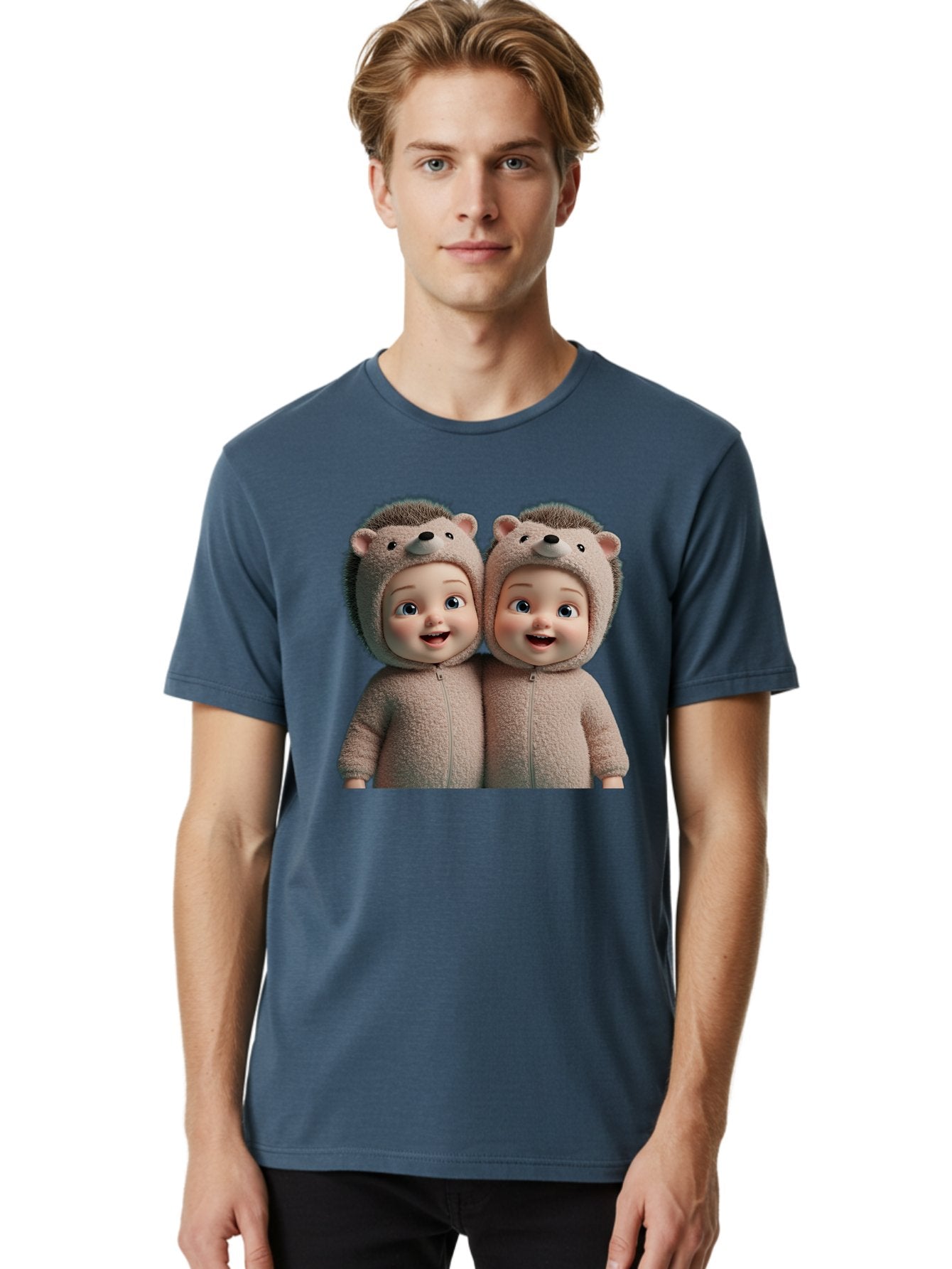 Twin-Babies-In-Hedgehog-Costumes Men'S Graphic Tee, 100% Cotton, Comfortable Casual Summer Wear, Machine Washable, Vintage Camera, Old Camera, Antique Camera, Black Camera, Classic Photography, Photography Equipment, Nostalgic Device, Bal520 16