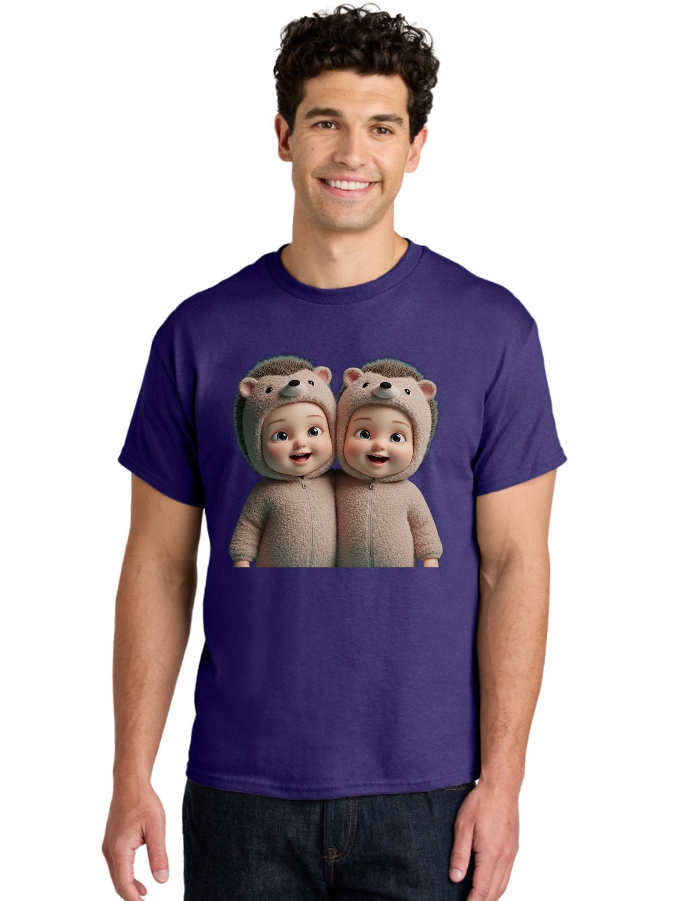 Twin-Babies-In-Hedgehog-Costumes Men'S Graphic Tee, 100% Cotton, Comfortable Casual Summer Wear, Machine Washable, Vintage Camera, Old Camera, Antique Camera, Black Camera, Classic Photography, Photography Equipment, Nostalgic Device, Bal520 21