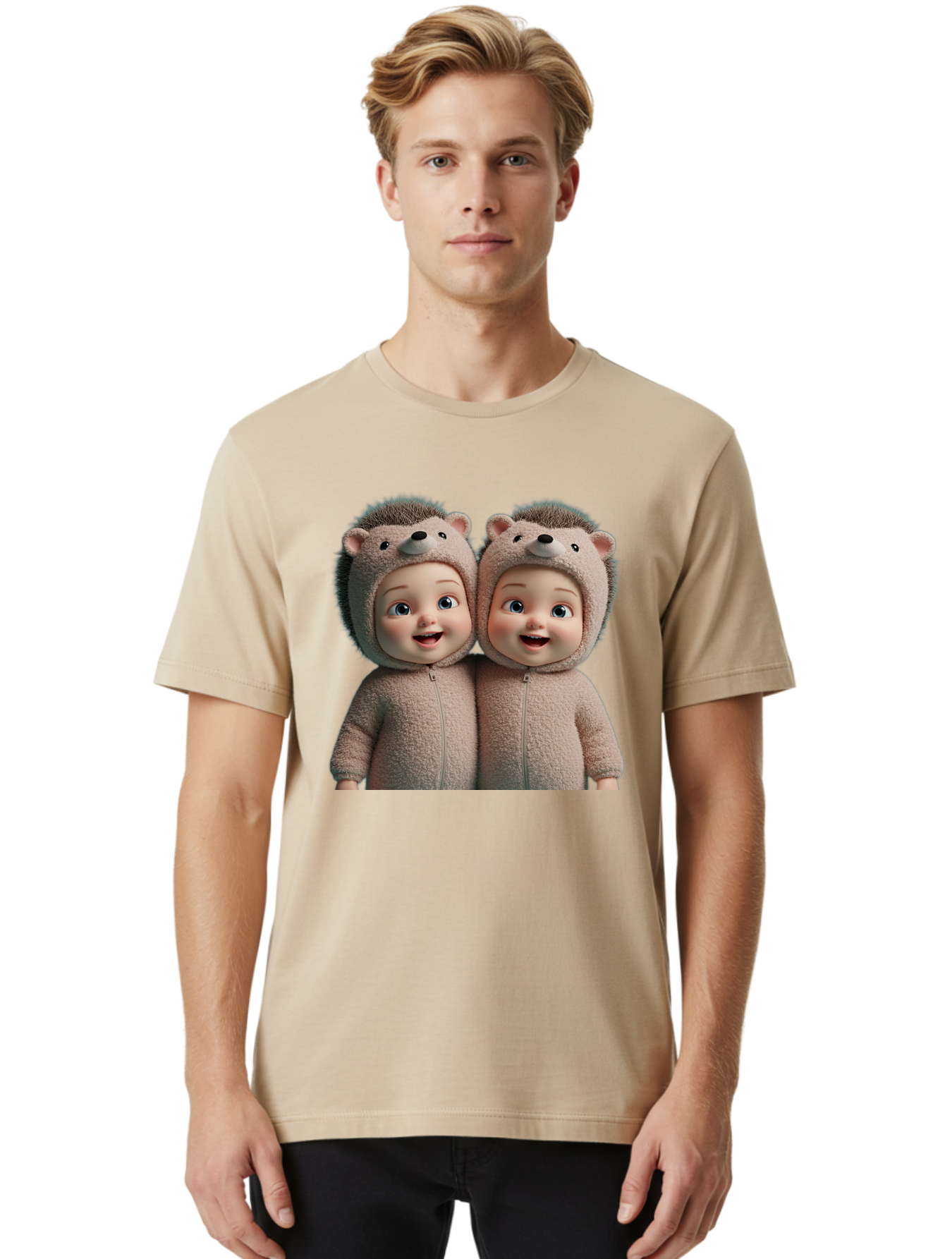 Twin-Babies-In-Hedgehog-Costumes Men'S Graphic Tee, 100% Cotton, Comfortable Casual Summer Wear, Machine Washable, Vintage Camera, Old Camera, Antique Camera, Black Camera, Classic Photography, Photography Equipment, Nostalgic Device, Bal520 22
