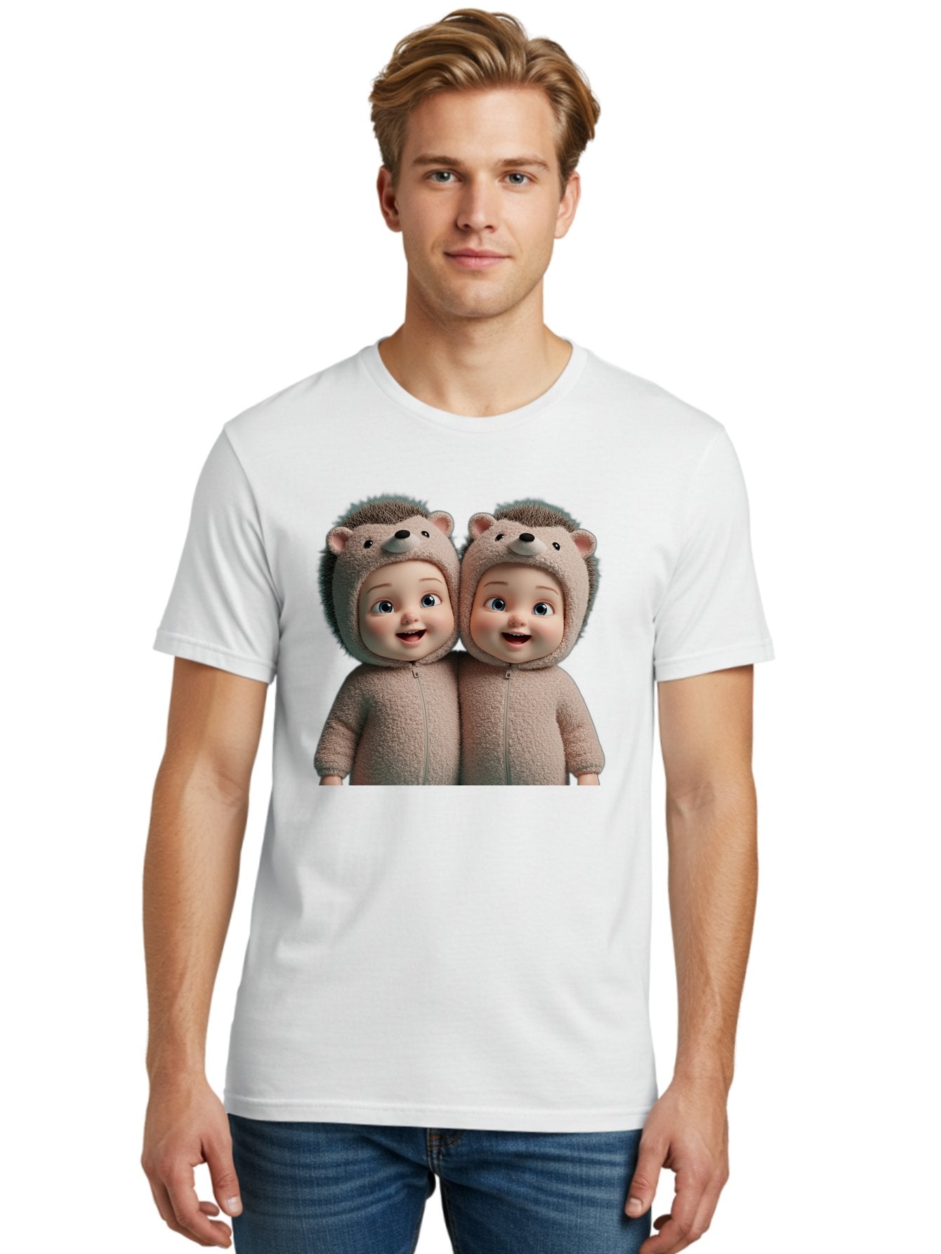 Twin-Babies-In-Hedgehog-Costumes Men'S Graphic Tee, 100% Cotton, Comfortable Casual Summer Wear, Machine Washable, Vintage Camera, Old Camera, Antique Camera, Black Camera, Classic Photography, Photography Equipment, Nostalgic Device, Bal520 29