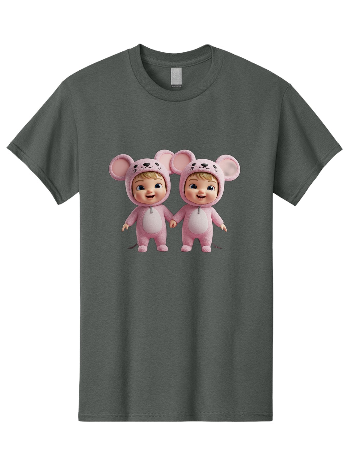 Twin-Babies-In-Pink-Mouse-Costumes Men'S Graphic Tee, 100% Cotton, Comfortable Casual Summer Wear, Machine Washable, Vintage Camera, Old Camera, Antique Camera, Black Camera, Classic Photography, Photography Equipment, Nostalgic Device, Bal521 15