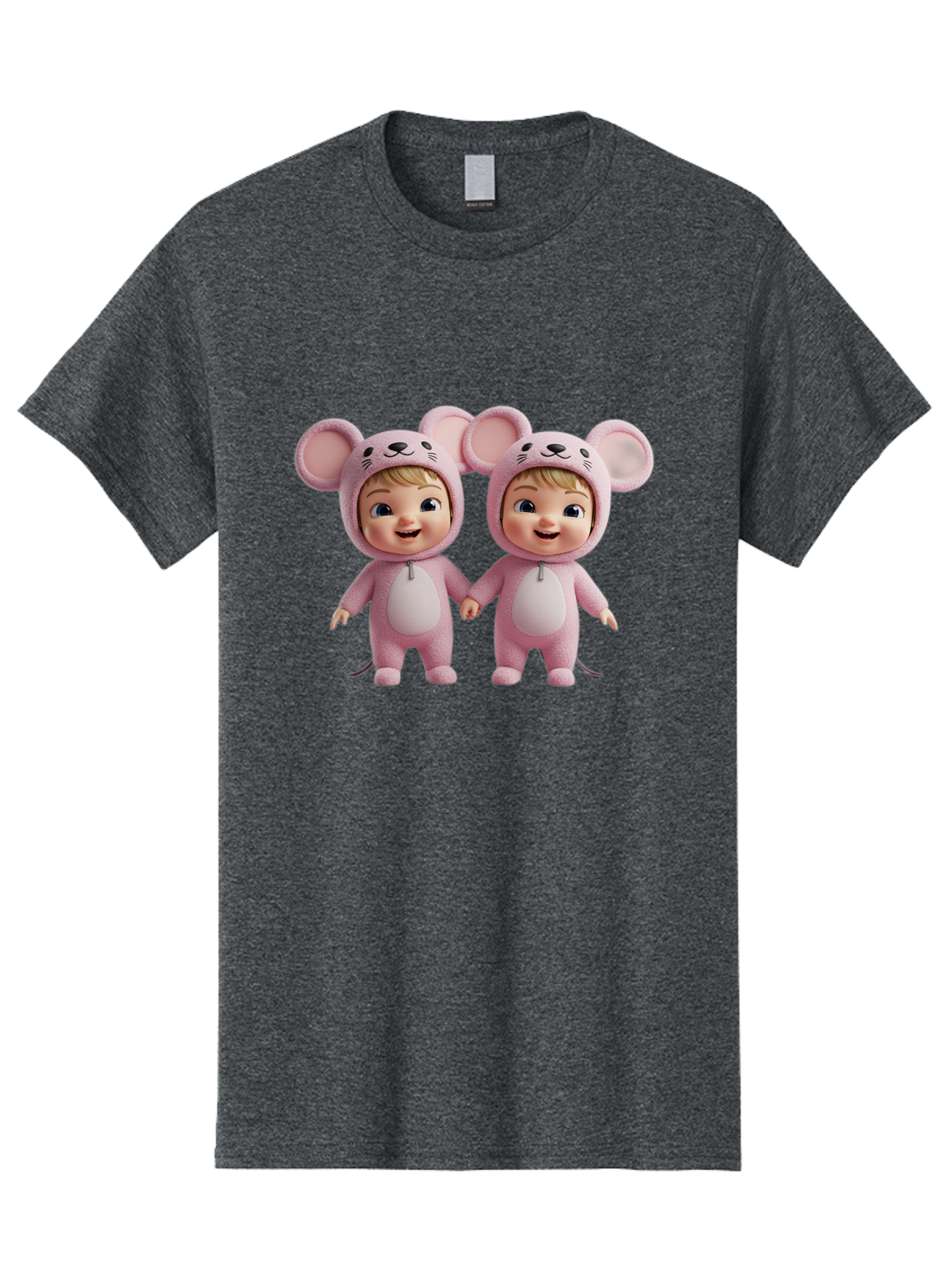 Twin-Babies-In-Pink-Mouse-Costumes Men'S Graphic Tee, 100% Cotton, Comfortable Casual Summer Wear, Machine Washable, Vintage Camera, Old Camera, Antique Camera, Black Camera, Classic Photography, Photography Equipment, Nostalgic Device, Bal521