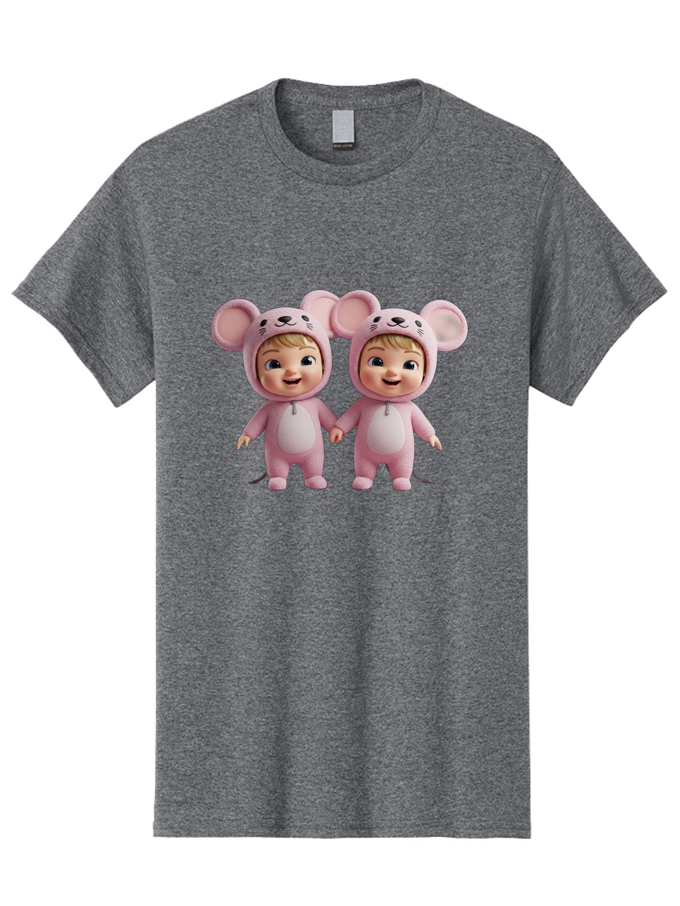 Twin-Babies-In-Pink-Mouse-Costumes Men'S Graphic Tee, 100% Cotton, Comfortable Casual Summer Wear, Machine Washable, Vintage Camera, Old Camera, Antique Camera, Black Camera, Classic Photography, Photography Equipment, Nostalgic Device, Bal521