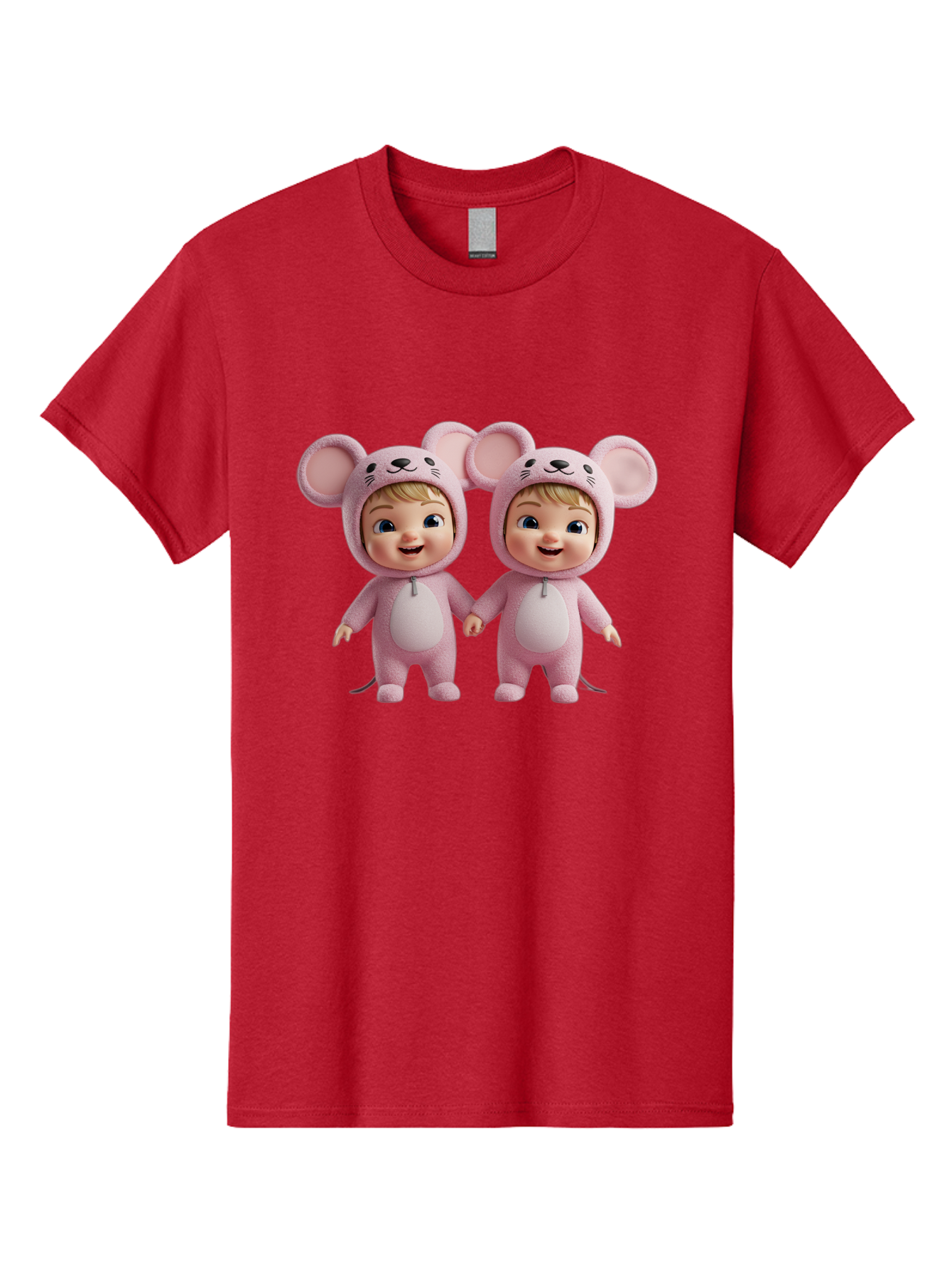 Twin-Babies-In-Pink-Mouse-Costumes Men'S Graphic Tee, 100% Cotton, Comfortable Casual Summer Wear, Machine Washable, Vintage Camera, Old Camera, Antique Camera, Black Camera, Classic Photography, Photography Equipment, Nostalgic Device, Bal521 5