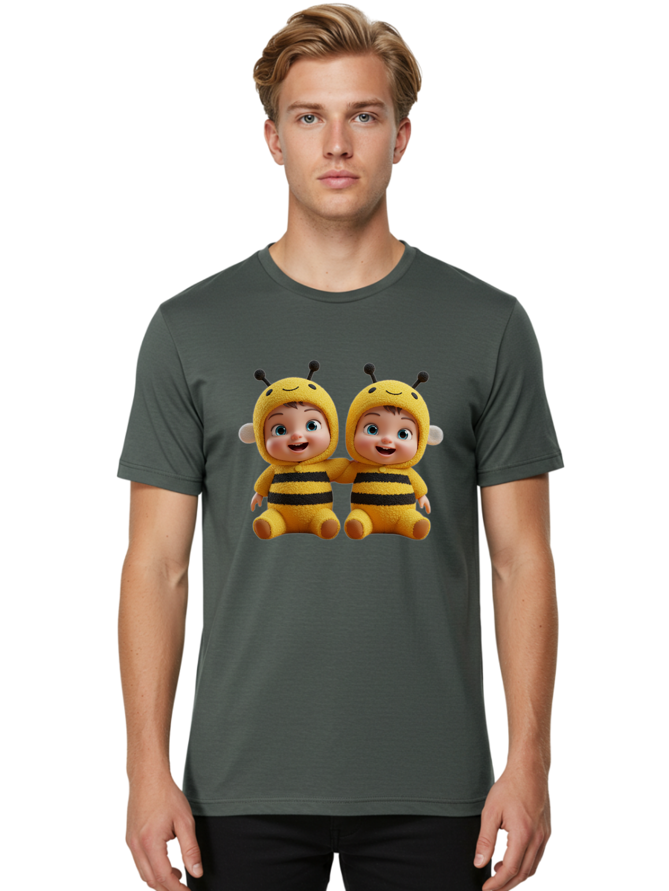 Twin-Baby-Bees Men'S Graphic Tee, 100% Cotton, Comfortable Casual Summer Wear, Machine Washable, Vintage Camera, Old Camera, Antique Camera, Black Camera, Classic Photography, Photography Equipment, Nostalgic Device, Film Camera, Camera Art Bal523 17