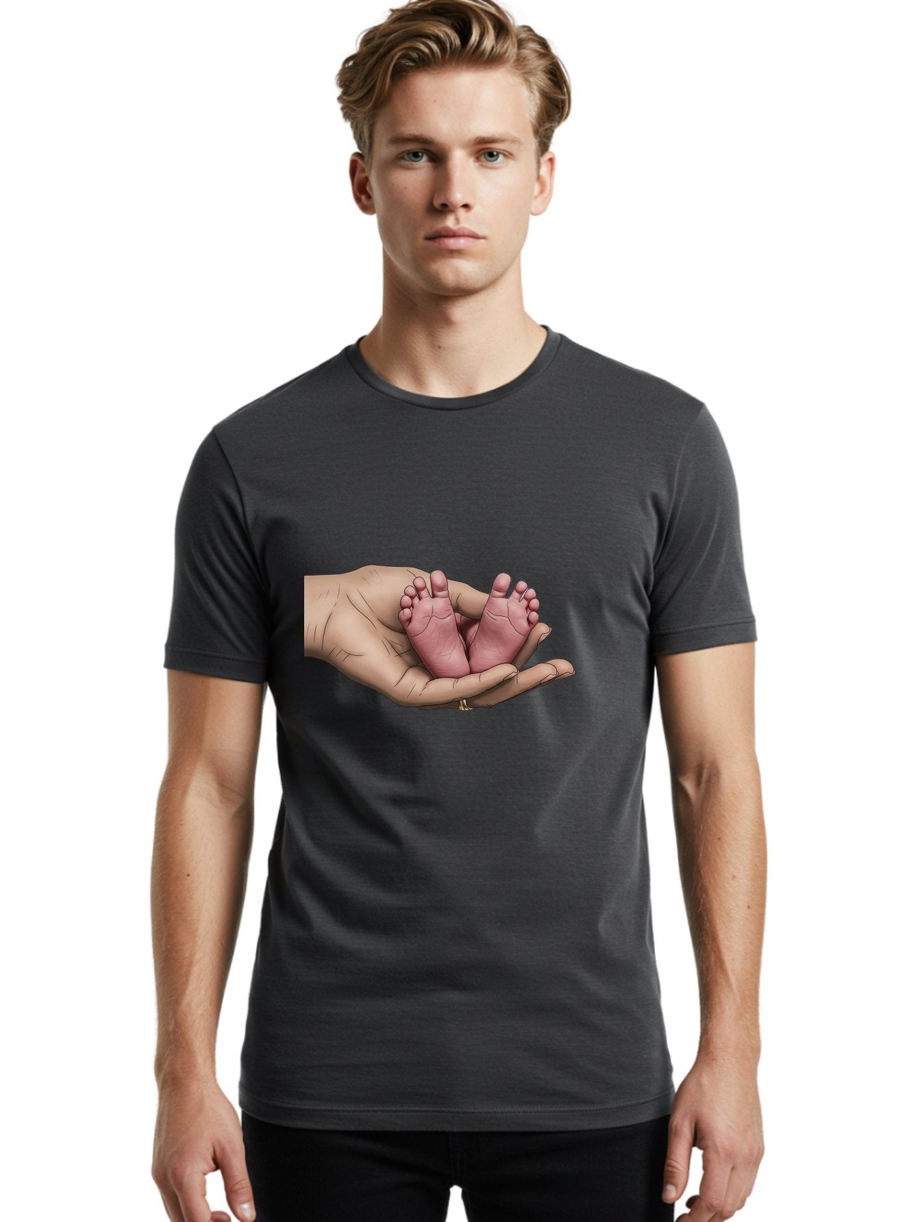 Twin-Baby-Feet-1 Men'S Graphic Tee, 100% Cotton, Comfortable Casual Summer Wear, Machine Washable, Vintage Camera, Old Camera, Antique Camera, Black Camera, Classic Photography, Photography Equipment, Nostalgic Device, Film Camera, Camera Art Bal524 25