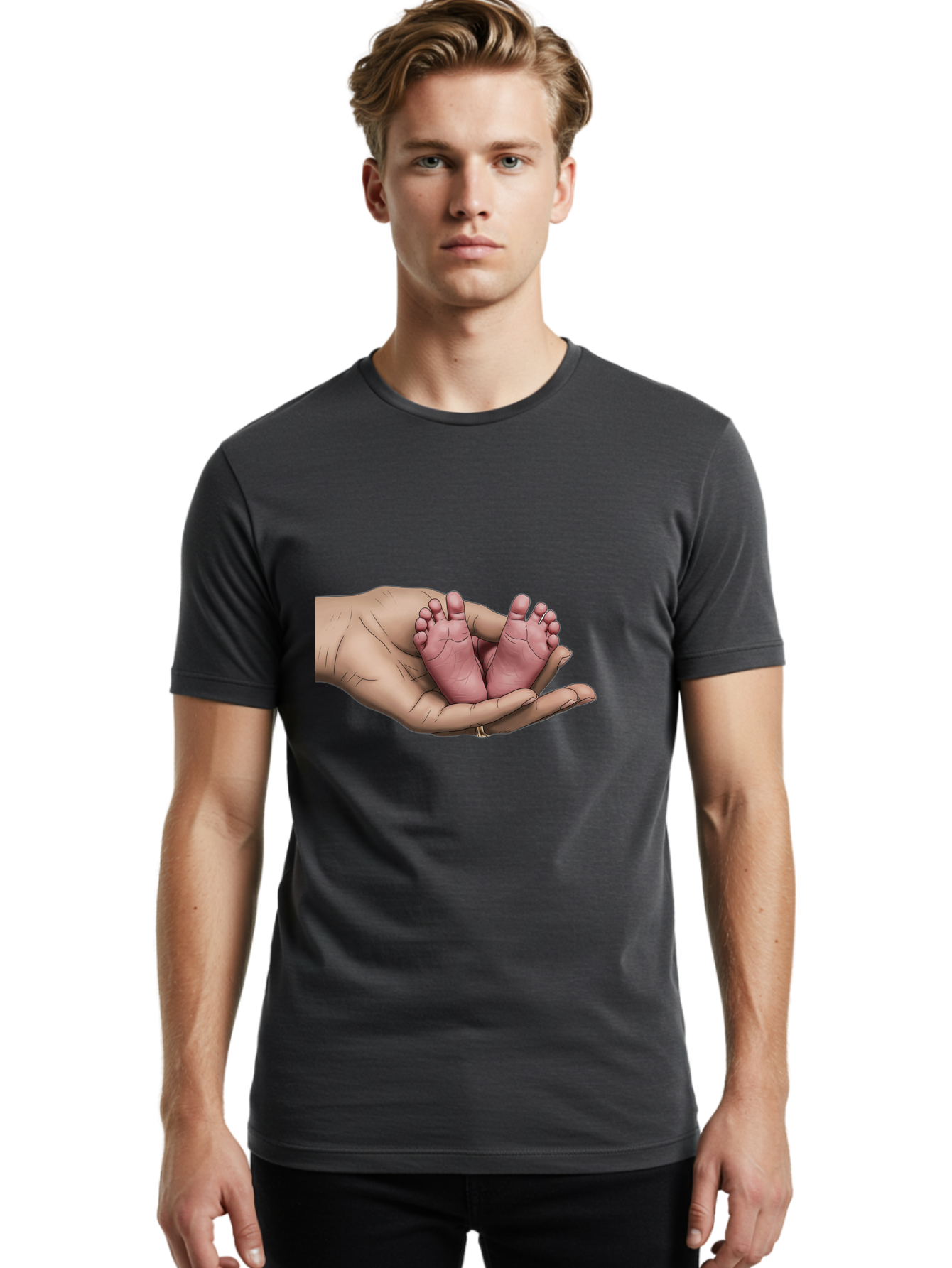 Twin-Baby-Feet-1 Men'S Graphic Tee, 100% Cotton, Comfortable Casual Summer Wear, Machine Washable, Vintage Camera, Old Camera, Antique Camera, Black Camera, Classic Photography, Photography Equipment, Nostalgic Device, Film Camera, Camera Art Bal524 21