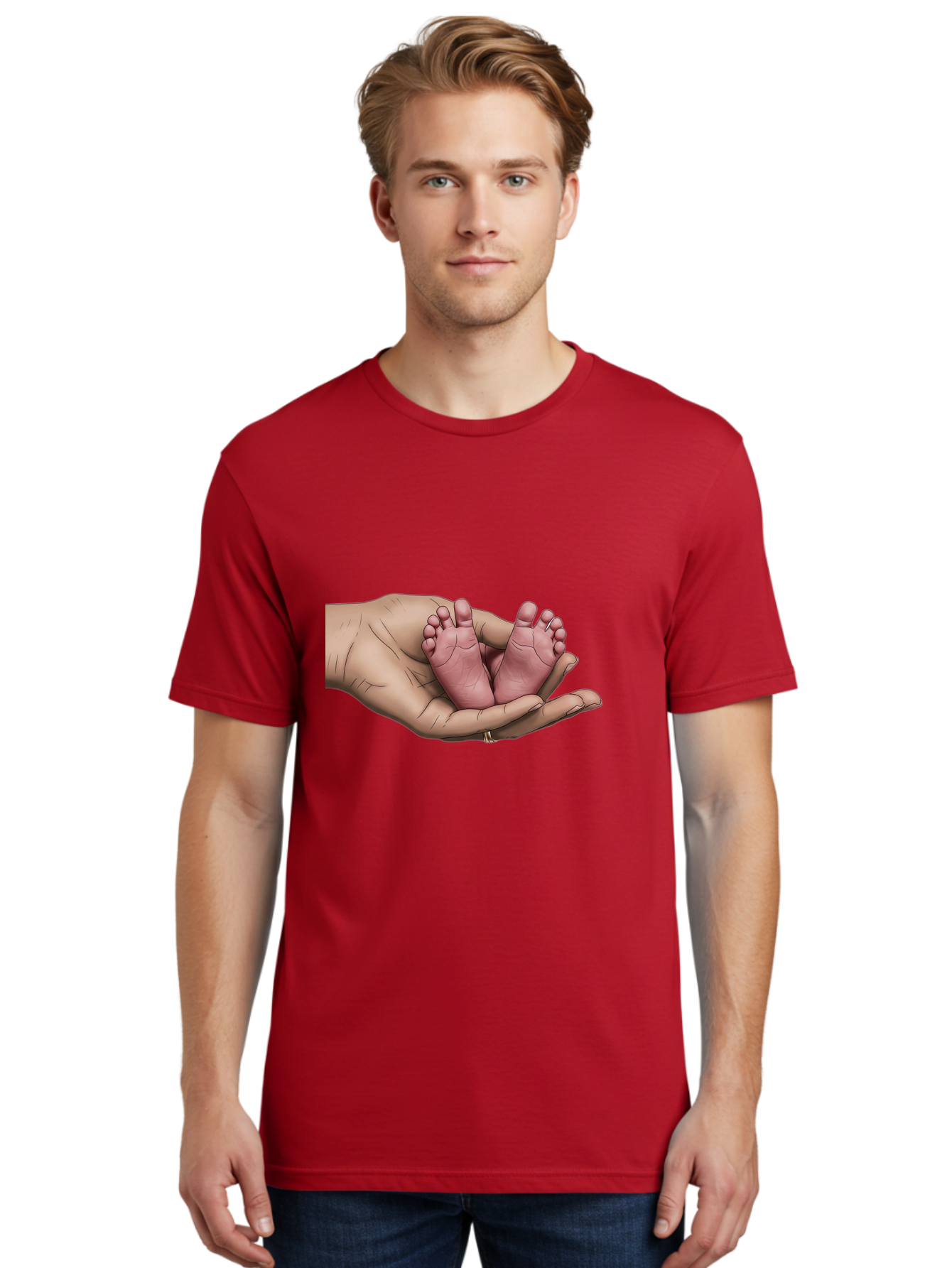 Twin-Baby-Feet-1 Men'S Graphic Tee, 100% Cotton, Comfortable Casual Summer Wear, Machine Washable, Vintage Camera, Old Camera, Antique Camera, Black Camera, Classic Photography, Photography Equipment, Nostalgic Device, Film Camera, Camera Art Bal524 30