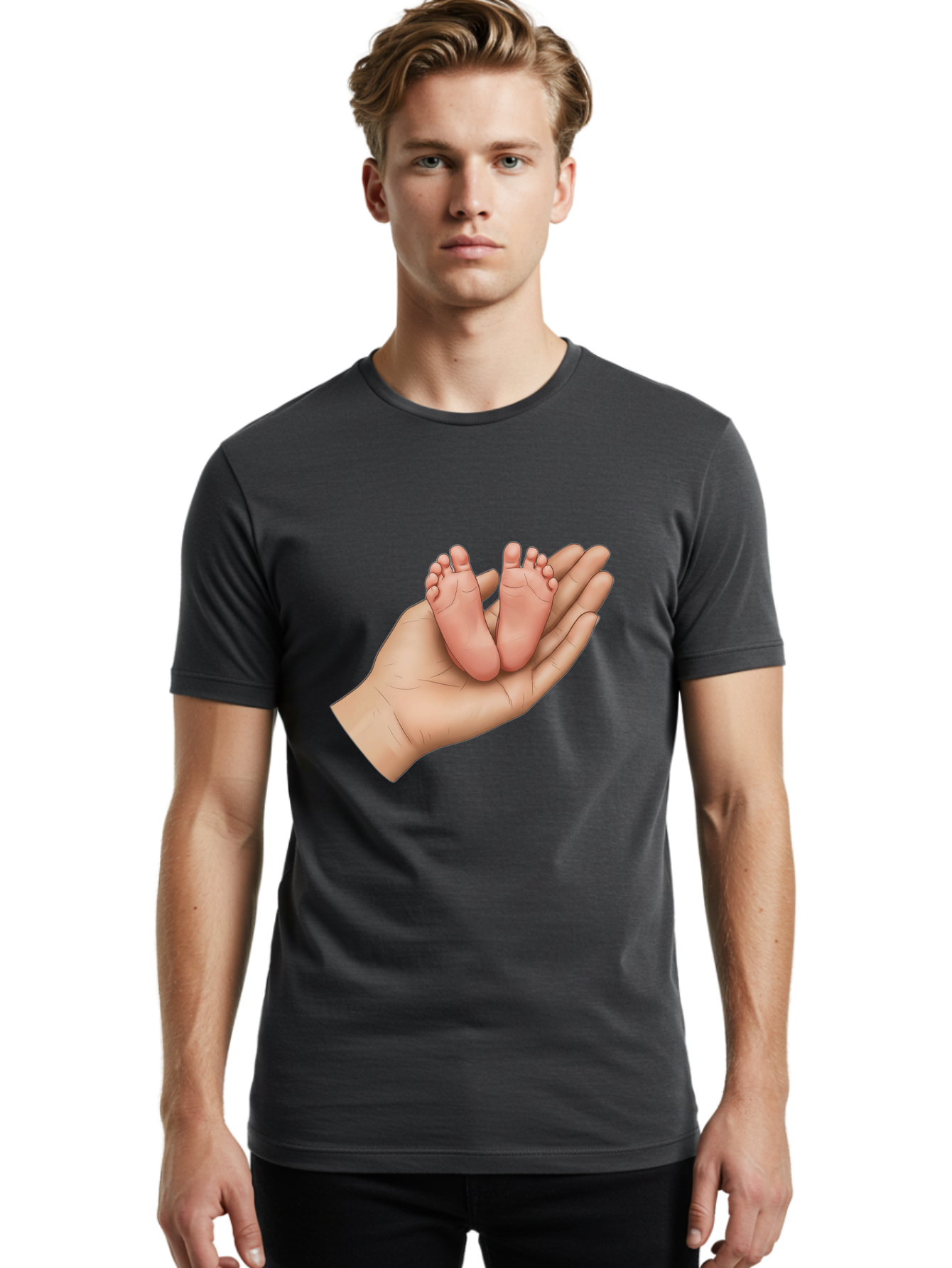 Twin-Baby-Feet Men'S Graphic Tee, 100% Cotton, Comfortable Casual Summer Wear, Machine Washable, Vintage Camera, Old Camera, Antique Camera, Black Camera, Classic Photography, Photography Equipment, Nostalgic Device, Film Camera, Camera Art Bal525 24