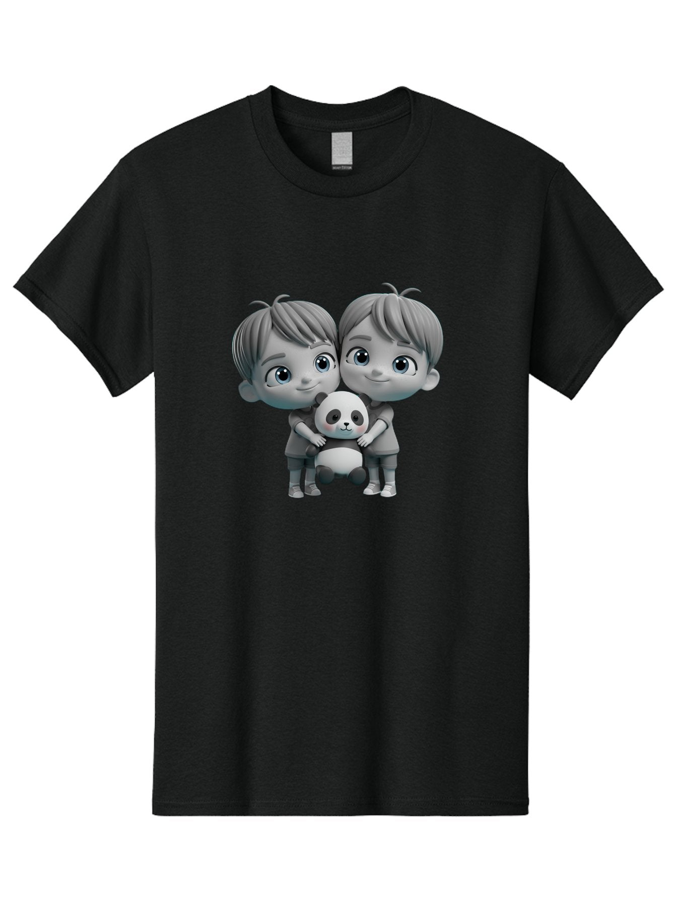 Twin-Boys-Hugging-Panda Men'S Graphic Tee, 100% Cotton, Comfortable Casual Summer Wear, Machine Washable, Vintage Camera, Old Camera, Antique Camera, Black Camera, Classic Photography, Photography Equipment, Nostalgic Device, Film Camera, Bal526 8