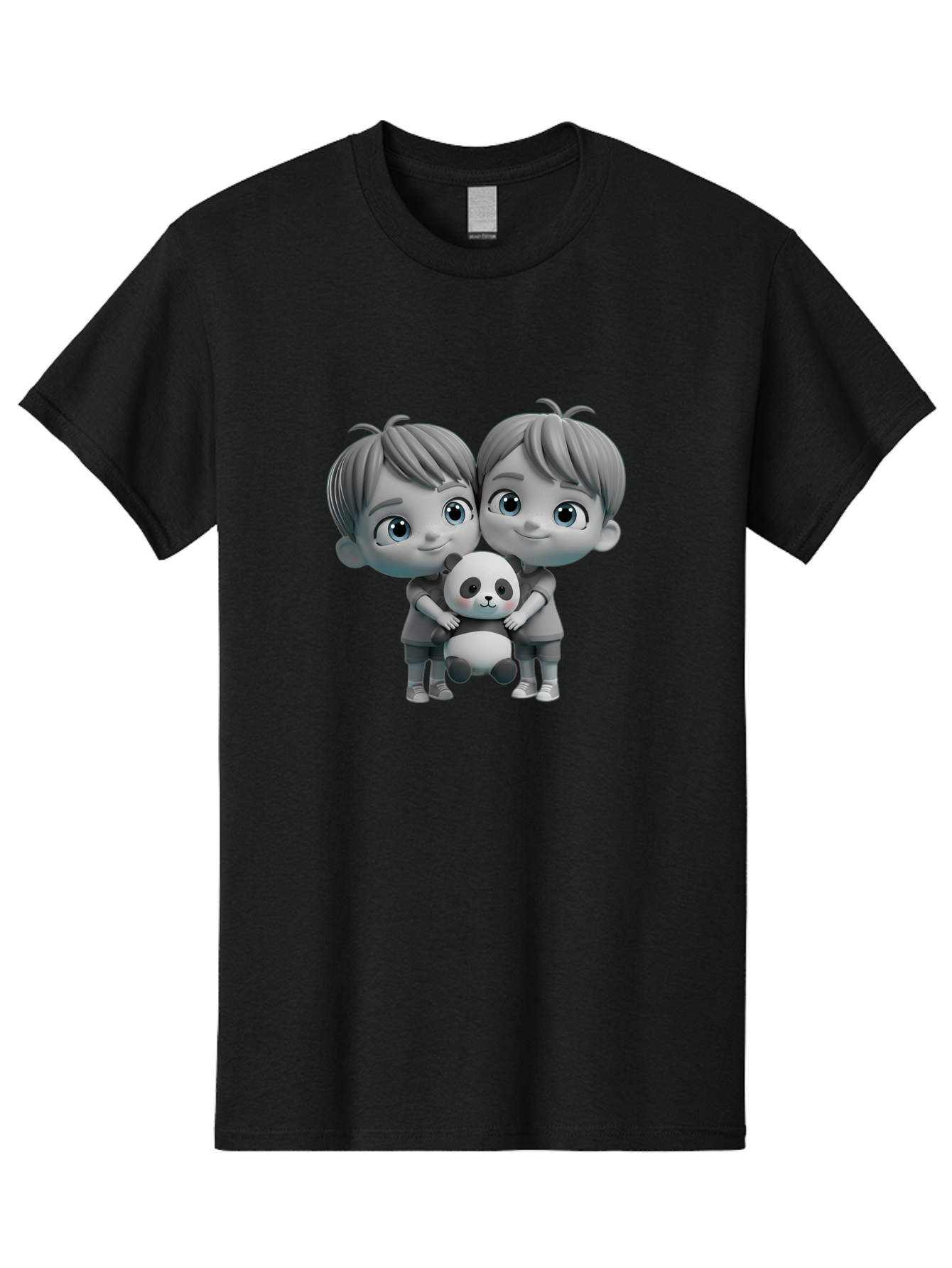Twin-Boys-Hugging-Panda Men'S Graphic Tee, 100% Cotton, Comfortable Casual Summer Wear, Machine Washable, Vintage Camera, Old Camera, Antique Camera, Black Camera, Classic Photography, Photography Equipment, Nostalgic Device, Film Camera, Bal526 6