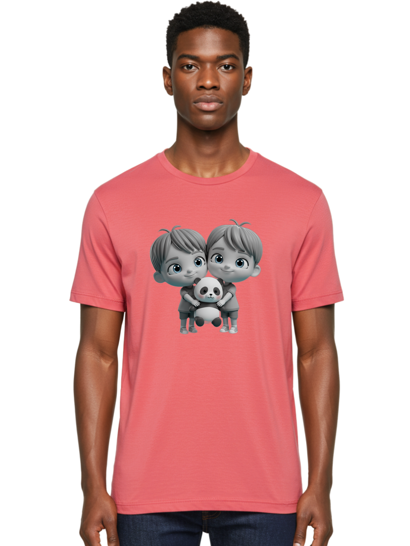 Twin-Boys-Hugging-Panda Men'S Graphic Tee, 100% Cotton, Comfortable Casual Summer Wear, Machine Washable, Vintage Camera, Old Camera, Antique Camera, Black Camera, Classic Photography, Photography Equipment, Nostalgic Device, Film Camera, Bal526 24