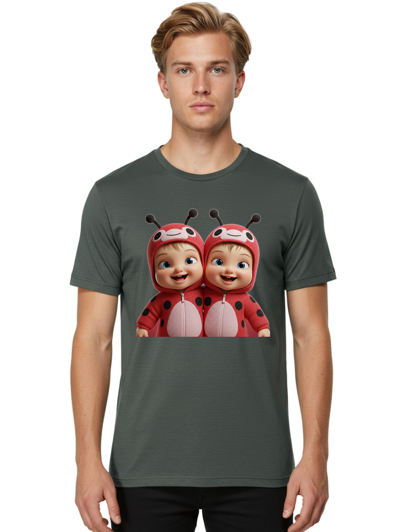 Twin-Ladybug-Babies Men'S Graphic Tee, 100% Cotton, Comfortable Casual Summer Wear, Machine Washable, Vintage Camera, Old Camera, Antique Camera, Black Camera, Classic Photography, Photography Equipment, Nostalgic Device, Film Camera, Bal528 27