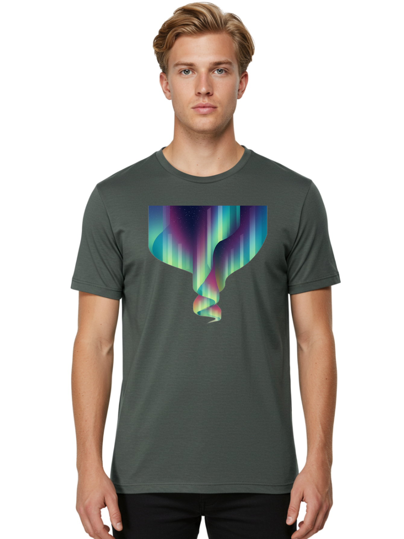 Twisted-Galactic-Ribbon Men'S Graphic Tee, 100% Cotton, Comfortable Casual Summer Wear, Machine Washable, Vintage Camera, Old Camera, Antique Camera, Black Camera, Classic Photography, Photography Equipment, Nostalgic Device, Film Camera, Bal530 20