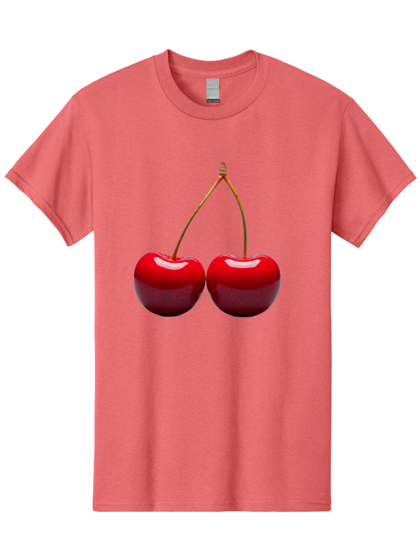 Two-Cherries-1 Men'S Graphic Tee, 100% Cotton, Comfortable Casual Summer Wear, Machine Washable, Vintage Camera, Old Camera, Antique Camera, Black Camera, Classic Photography, Photography Equipment, Nostalgic Device, Film Camera, Camera Art Bal532 8