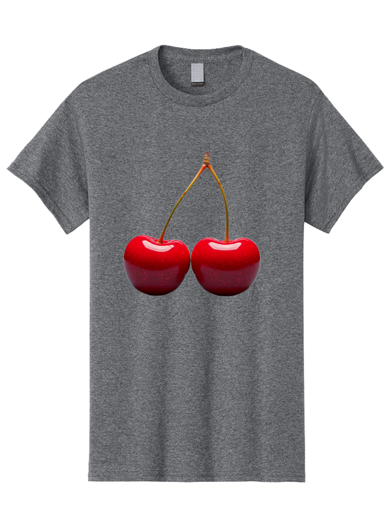 Two-Cherries-1 Men'S Graphic Tee, 100% Cotton, Comfortable Casual Summer Wear, Machine Washable, Vintage Camera, Old Camera, Antique Camera, Black Camera, Classic Photography, Photography Equipment, Nostalgic Device, Film Camera, Camera Art Bal532 10