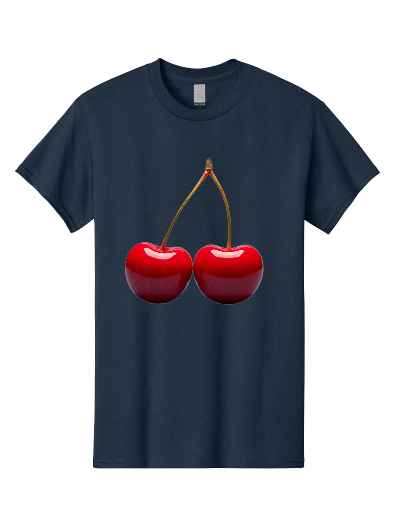 Two-Cherries-1 Men'S Graphic Tee, 100% Cotton, Comfortable Casual Summer Wear, Machine Washable, Vintage Camera, Old Camera, Antique Camera, Black Camera, Classic Photography, Photography Equipment, Nostalgic Device, Film Camera, Camera Art Bal532 12