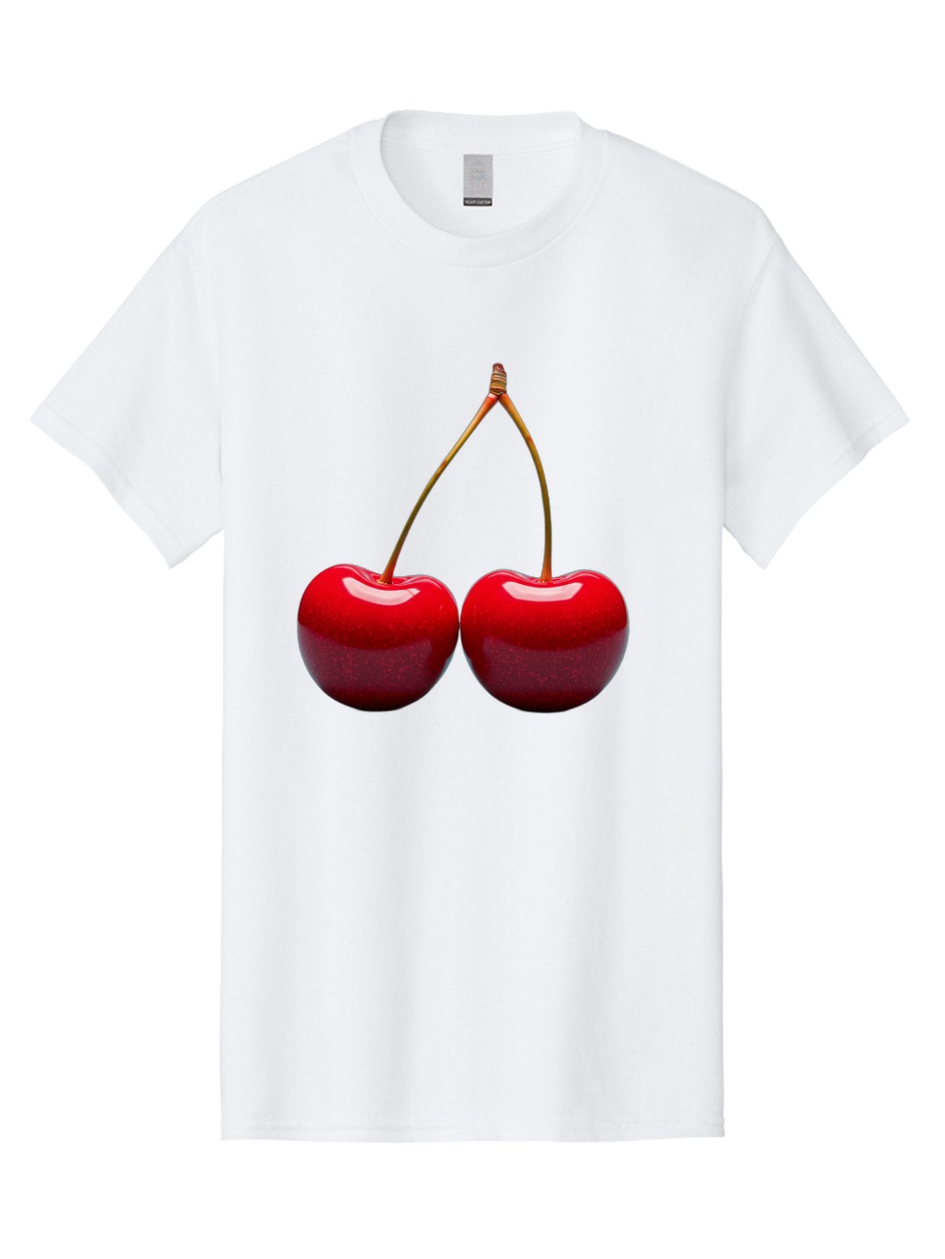 Two-Cherries-1 Men'S Graphic Tee, 100% Cotton, Comfortable Casual Summer Wear, Machine Washable, Vintage Camera, Old Camera, Antique Camera, Black Camera, Classic Photography, Photography Equipment, Nostalgic Device, Film Camera, Camera Art Bal532 12