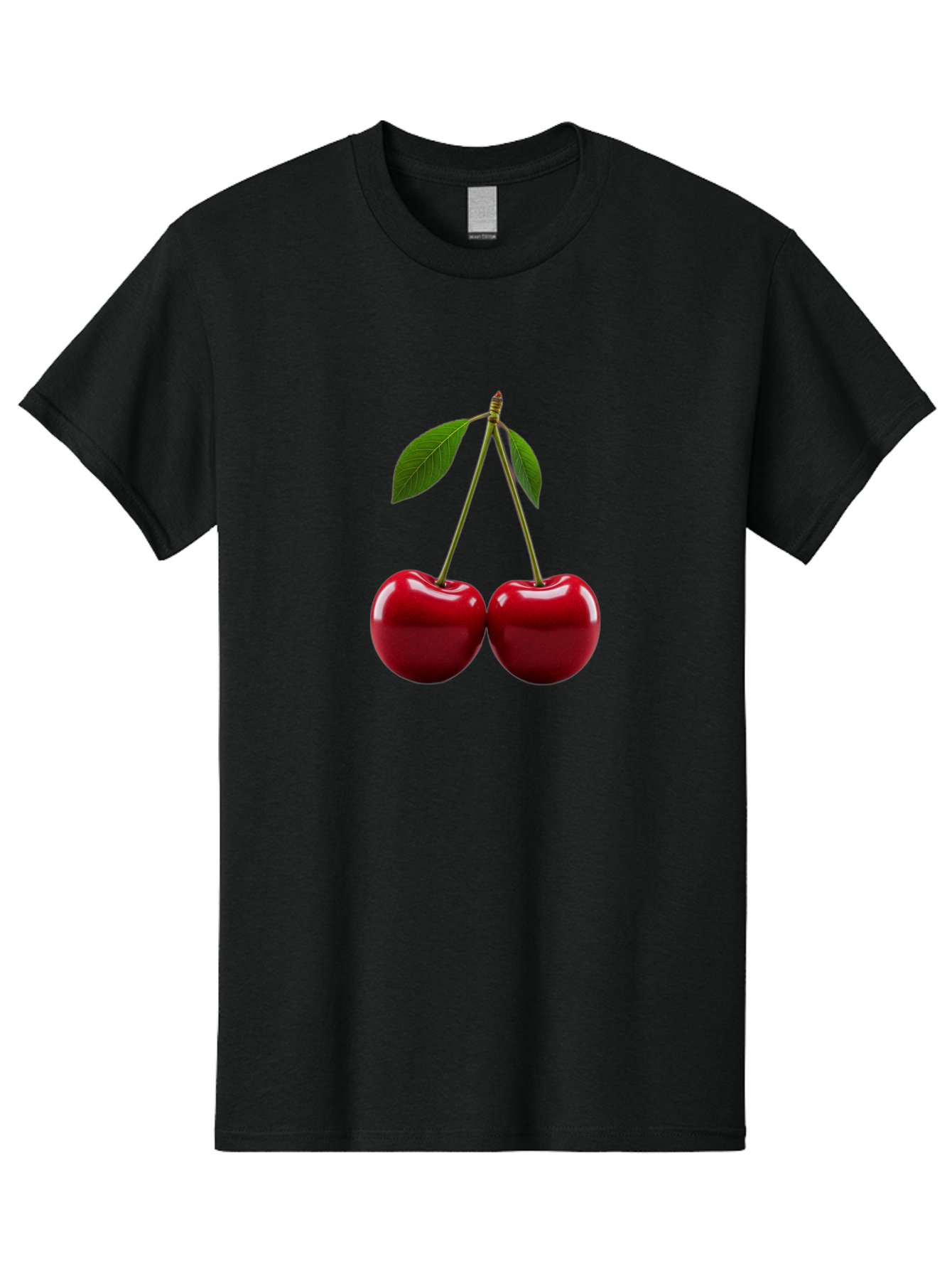 Two-Cherries-2 Men'S Graphic Tee, 100% Cotton, Comfortable Casual Summer Wear, Machine Washable, Vintage Camera, Old Camera, Antique Camera, Black Camera, Classic Photography, Photography Equipment, Nostalgic Device, Film Camera, Camera Art Bal533 6
