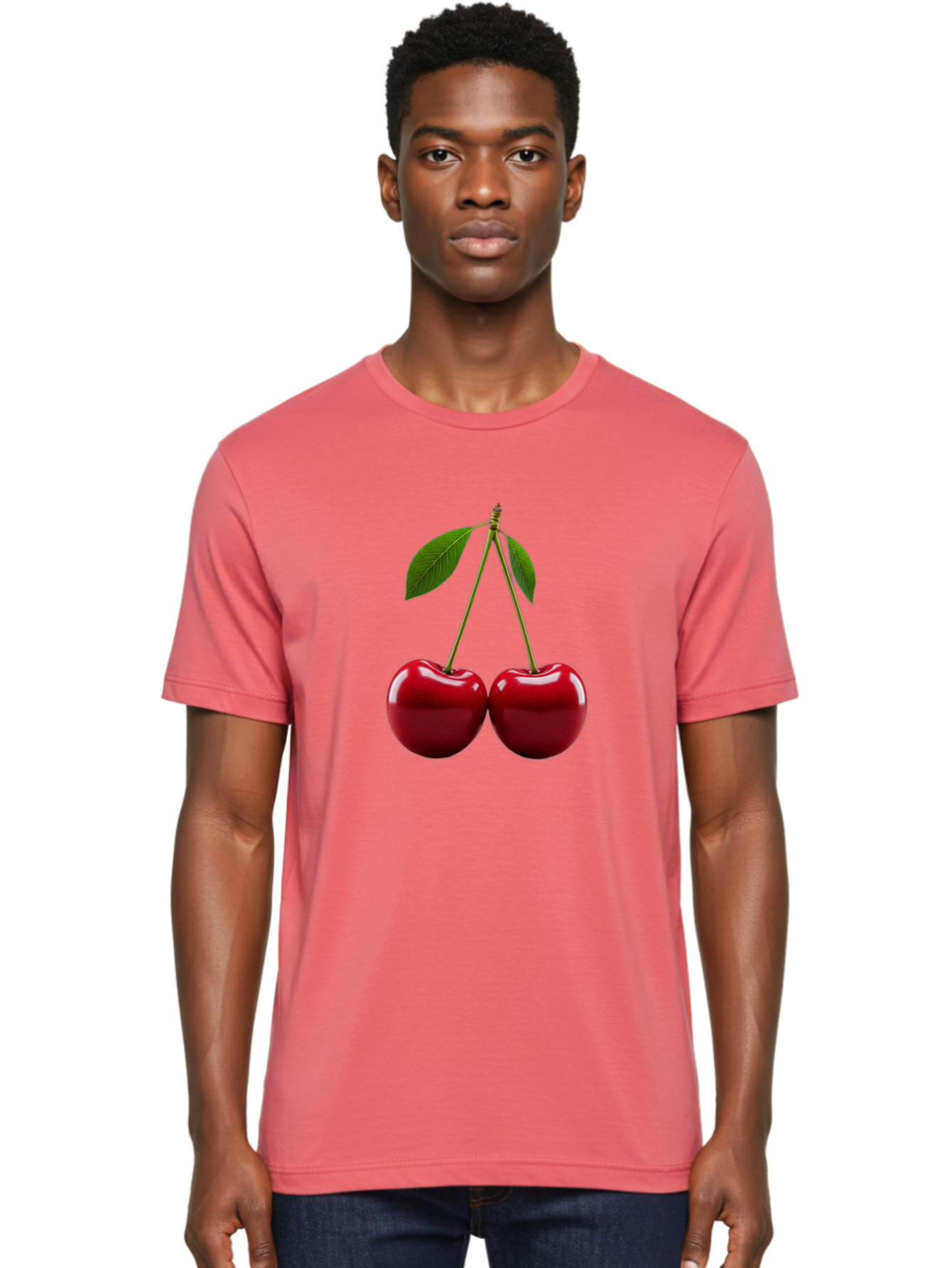 Two-Cherries-2 Men'S Graphic Tee, 100% Cotton, Comfortable Casual Summer Wear, Machine Washable, Vintage Camera, Old Camera, Antique Camera, Black Camera, Classic Photography, Photography Equipment, Nostalgic Device, Film Camera, Camera Art Bal533 27