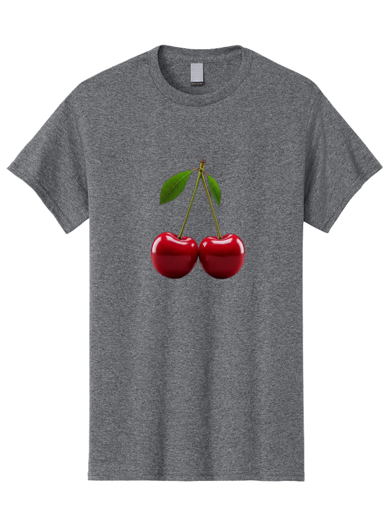 Two-Cherries-2 Men'S Graphic Tee, 100% Cotton, Comfortable Casual Summer Wear, Machine Washable, Vintage Camera, Old Camera, Antique Camera, Black Camera, Classic Photography, Photography Equipment, Nostalgic Device, Film Camera, Camera Art Bal533 6