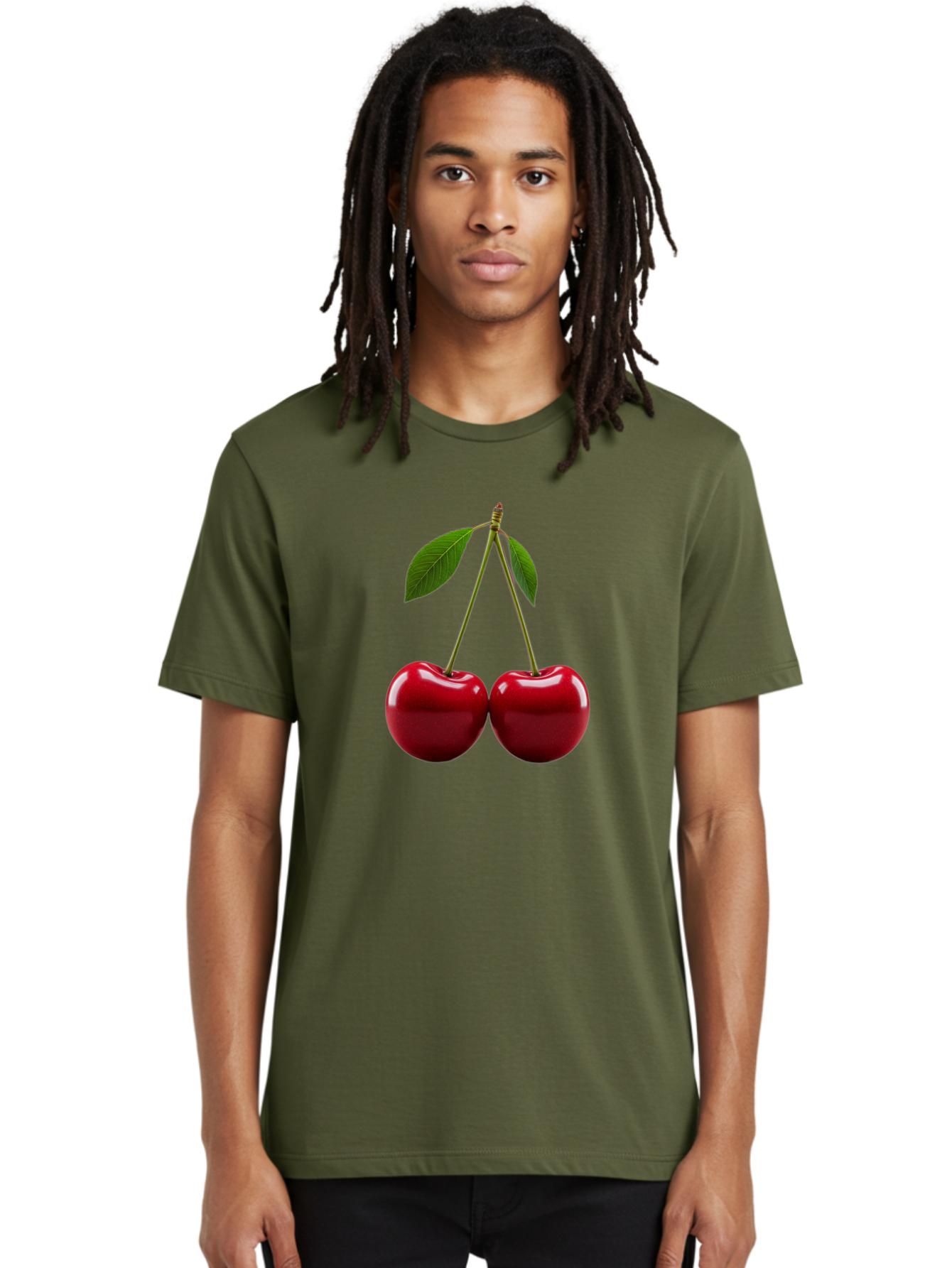 Two-Cherries-2 Men'S Graphic Tee, 100% Cotton, Comfortable Casual Summer Wear, Machine Washable, Vintage Camera, Old Camera, Antique Camera, Black Camera, Classic Photography, Photography Equipment, Nostalgic Device, Film Camera, Camera Art Bal533 30
