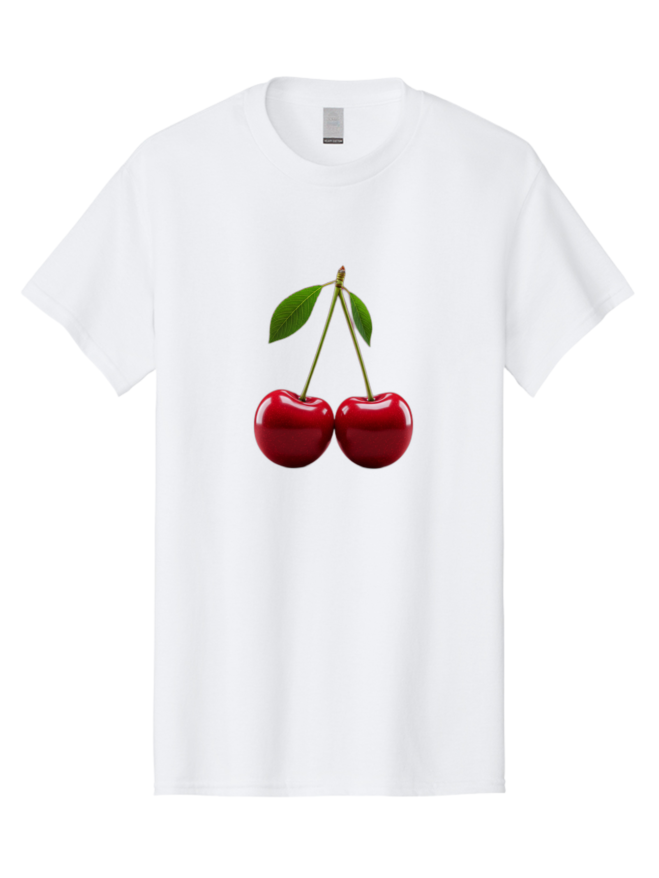 Two-Cherries-2 Men'S Graphic Tee, 100% Cotton, Comfortable Casual Summer Wear, Machine Washable, Vintage Camera, Old Camera, Antique Camera, Black Camera, Classic Photography, Photography Equipment, Nostalgic Device, Film Camera, Camera Art Bal533 5
