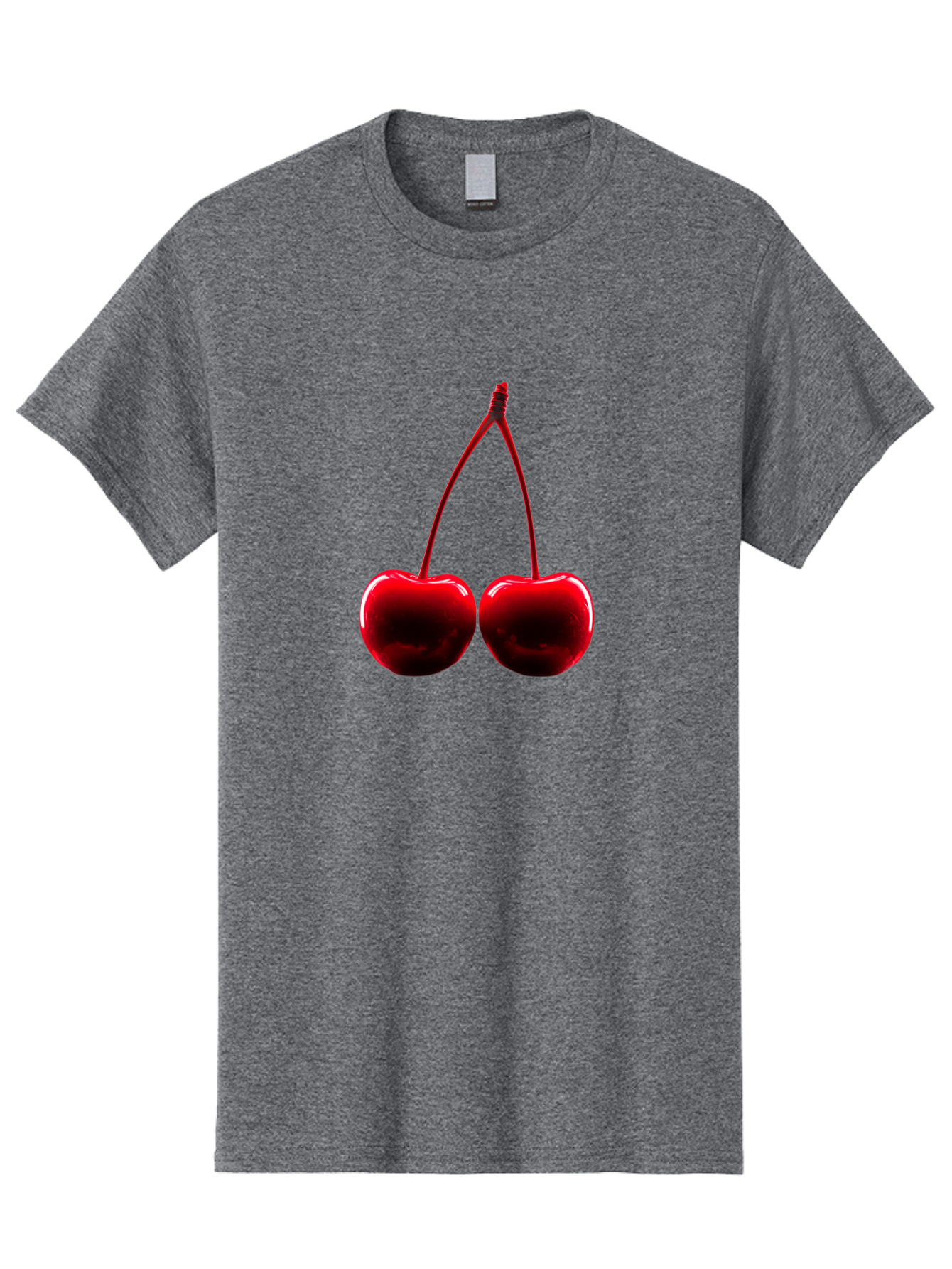 Two-Cherries-3 Men'S Graphic Tee, 100% Cotton, Comfortable Casual Summer Wear, Machine Washable, Vintage Camera, Old Camera, Antique Camera, Black Camera, Classic Photography, Photography Equipment, Nostalgic Device, Film Camera, Camera Art Bal534 3