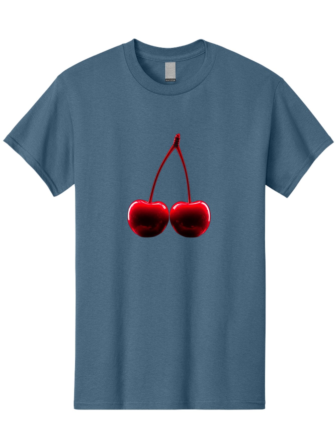 Two-Cherries-3 Men'S Graphic Tee, 100% Cotton, Comfortable Casual Summer Wear, Machine Washable, Vintage Camera, Old Camera, Antique Camera, Black Camera, Classic Photography, Photography Equipment, Nostalgic Device, Film Camera, Camera Art Bal534 3