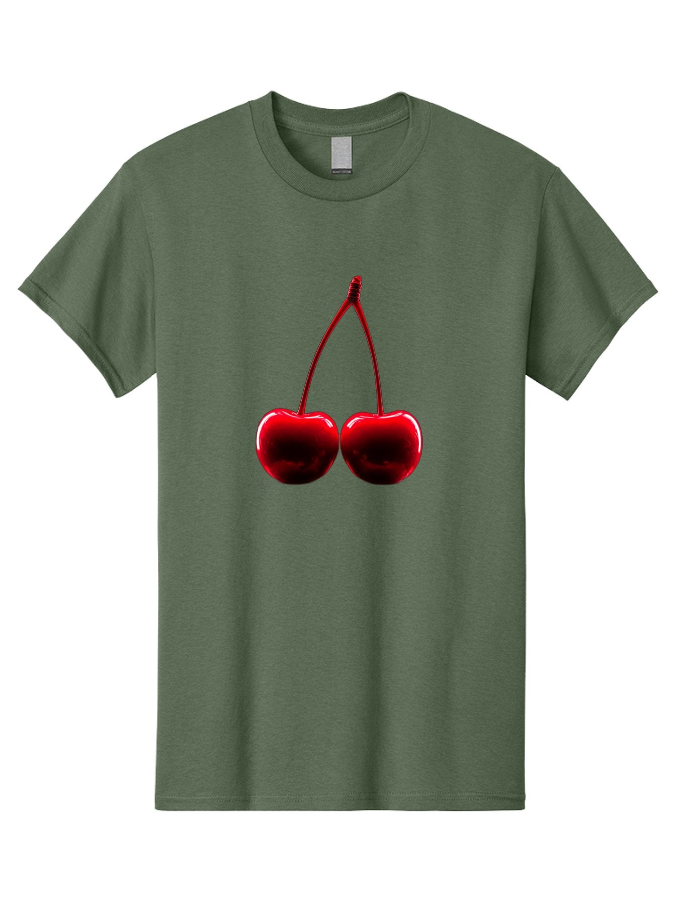 Two-Cherries-3 Men'S Graphic Tee, 100% Cotton, Comfortable Casual Summer Wear, Machine Washable, Vintage Camera, Old Camera, Antique Camera, Black Camera, Classic Photography, Photography Equipment, Nostalgic Device, Film Camera, Camera Art Bal534 6