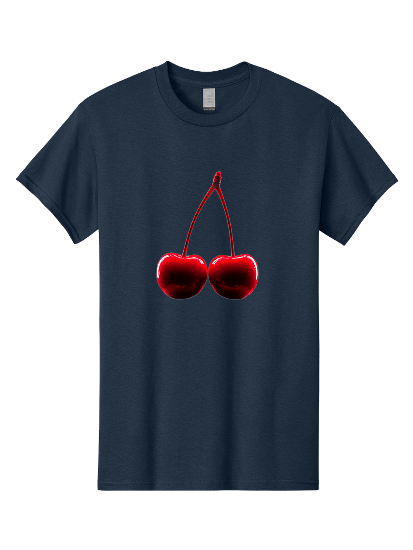 Two-Cherries-3 Men'S Graphic Tee, 100% Cotton, Comfortable Casual Summer Wear, Machine Washable, Vintage Camera, Old Camera, Antique Camera, Black Camera, Classic Photography, Photography Equipment, Nostalgic Device, Film Camera, Camera Art Bal534 5