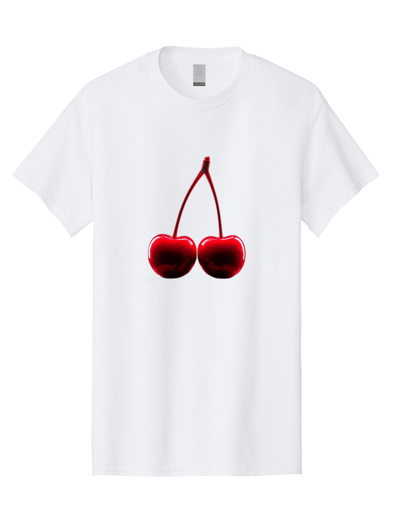 Two-Cherries-3 Men'S Graphic Tee, 100% Cotton, Comfortable Casual Summer Wear, Machine Washable, Vintage Camera, Old Camera, Antique Camera, Black Camera, Classic Photography, Photography Equipment, Nostalgic Device, Film Camera, Camera Art Bal534