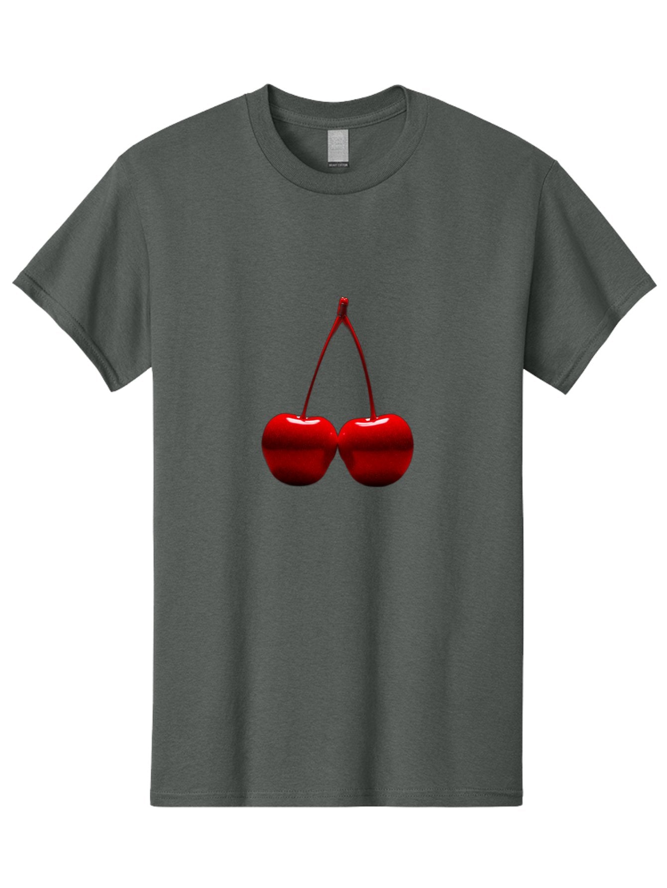 Two-Cherries-4 Men'S Graphic Tee, 100% Cotton, Comfortable Casual Summer Wear, Machine Washable, Vintage Camera, Old Camera, Antique Camera, Black Camera, Classic Photography, Photography Equipment, Nostalgic Device, Film Camera, Camera Art Bal535 9