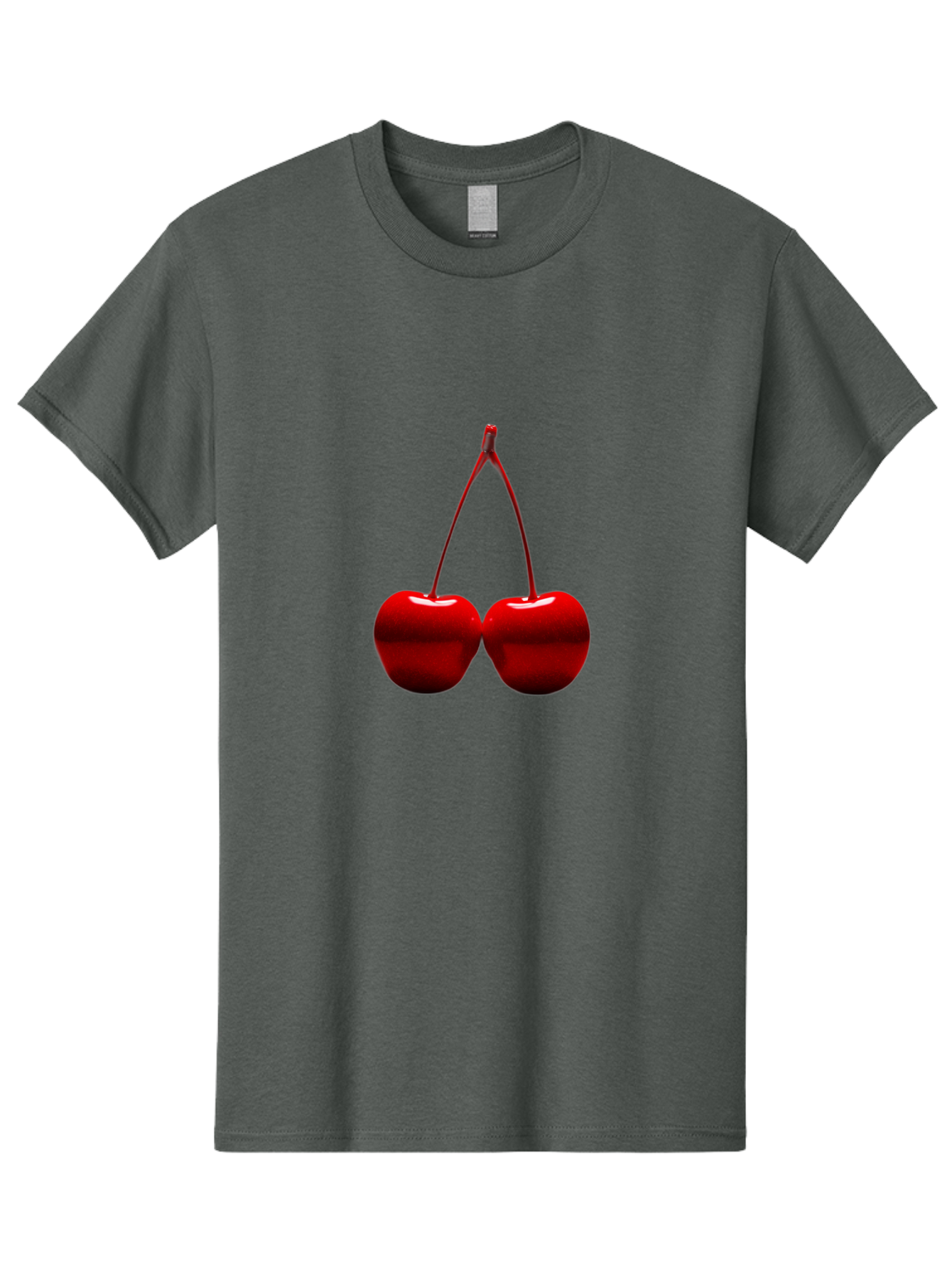 Two-Cherries-4 Men'S Graphic Tee, 100% Cotton, Comfortable Casual Summer Wear, Machine Washable, Vintage Camera, Old Camera, Antique Camera, Black Camera, Classic Photography, Photography Equipment, Nostalgic Device, Film Camera, Camera Art Bal535 5
