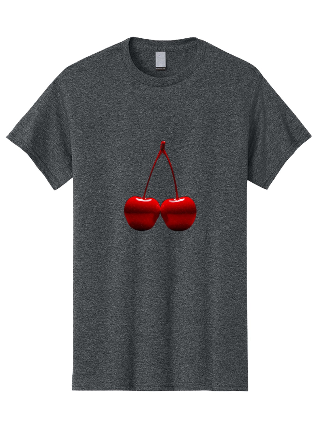 Two-Cherries-4 Men'S Graphic Tee, 100% Cotton, Comfortable Casual Summer Wear, Machine Washable, Vintage Camera, Old Camera, Antique Camera, Black Camera, Classic Photography, Photography Equipment, Nostalgic Device, Film Camera, Camera Art Bal535 8