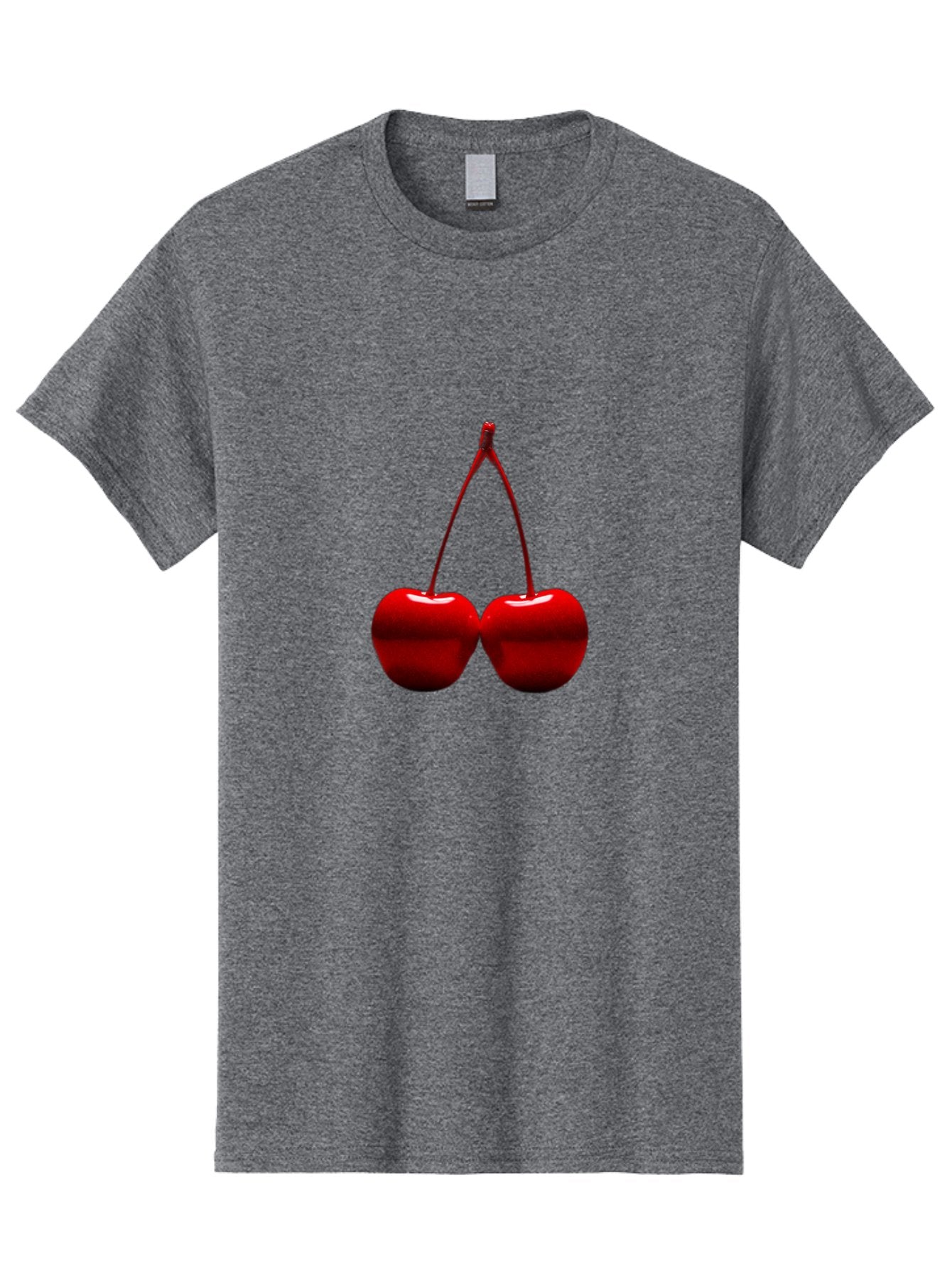 Two-Cherries-4 Men'S Graphic Tee, 100% Cotton, Comfortable Casual Summer Wear, Machine Washable, Vintage Camera, Old Camera, Antique Camera, Black Camera, Classic Photography, Photography Equipment, Nostalgic Device, Film Camera, Camera Art Bal535 4