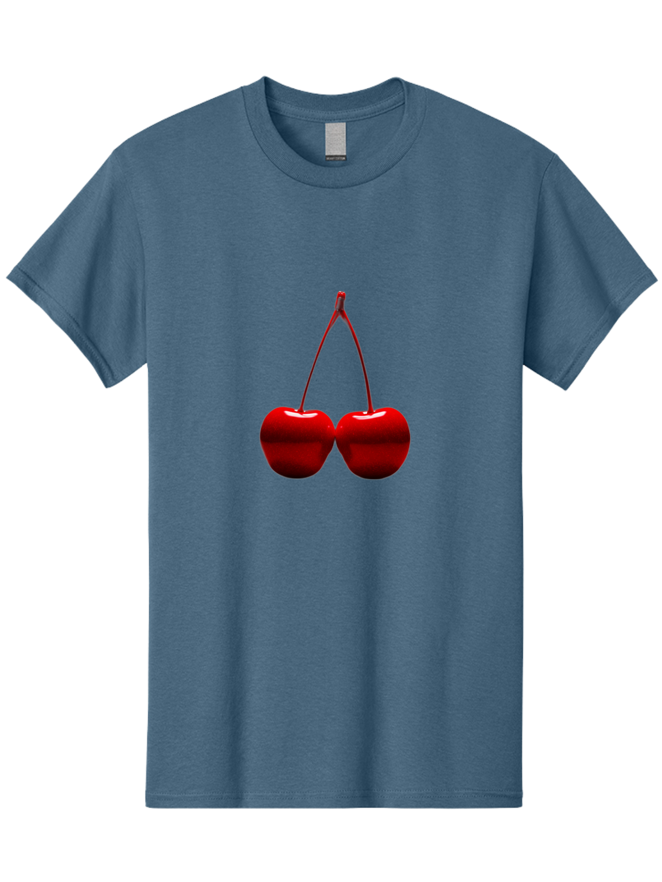 Two-Cherries-4 Men'S Graphic Tee, 100% Cotton, Comfortable Casual Summer Wear, Machine Washable, Vintage Camera, Old Camera, Antique Camera, Black Camera, Classic Photography, Photography Equipment, Nostalgic Device, Film Camera, Camera Art Bal535 7