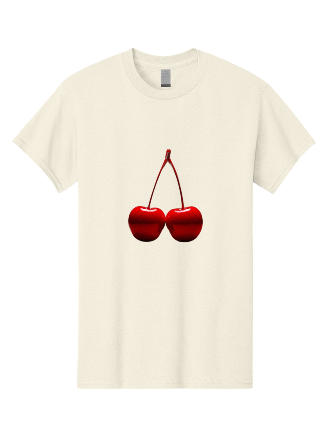 Two-Cherries-4 Men'S Graphic Tee, 100% Cotton, Comfortable Casual Summer Wear, Machine Washable, Vintage Camera, Old Camera, Antique Camera, Black Camera, Classic Photography, Photography Equipment, Nostalgic Device, Film Camera, Camera Art Bal535 3