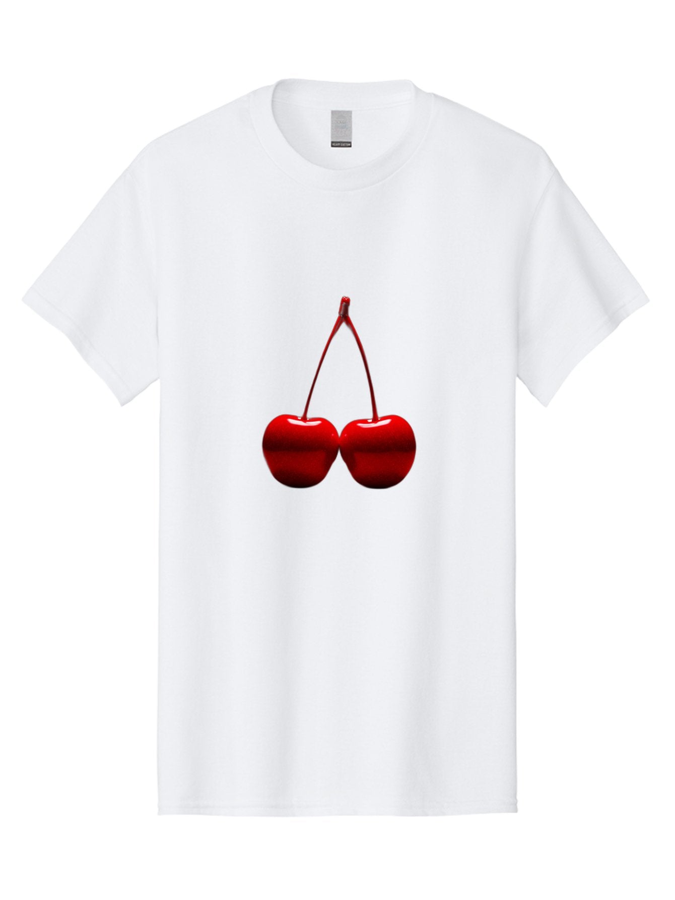 Two-Cherries-4 Men'S Graphic Tee, 100% Cotton, Comfortable Casual Summer Wear, Machine Washable, Vintage Camera, Old Camera, Antique Camera, Black Camera, Classic Photography, Photography Equipment, Nostalgic Device, Film Camera, Camera Art Bal535 5