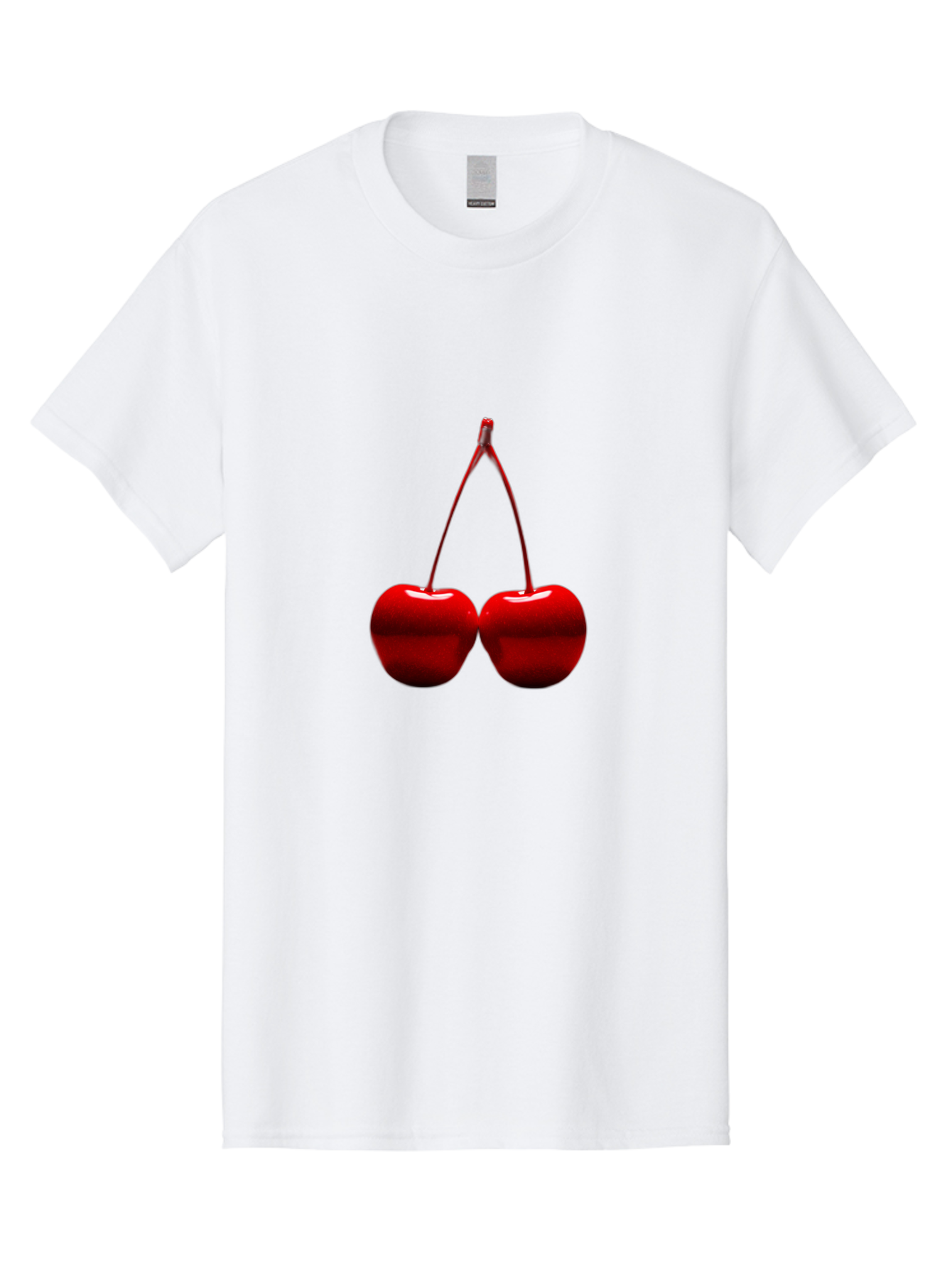 Two-Cherries-4 Men'S Graphic Tee, 100% Cotton, Comfortable Casual Summer Wear, Machine Washable, Vintage Camera, Old Camera, Antique Camera, Black Camera, Classic Photography, Photography Equipment, Nostalgic Device, Film Camera, Camera Art Bal535 8