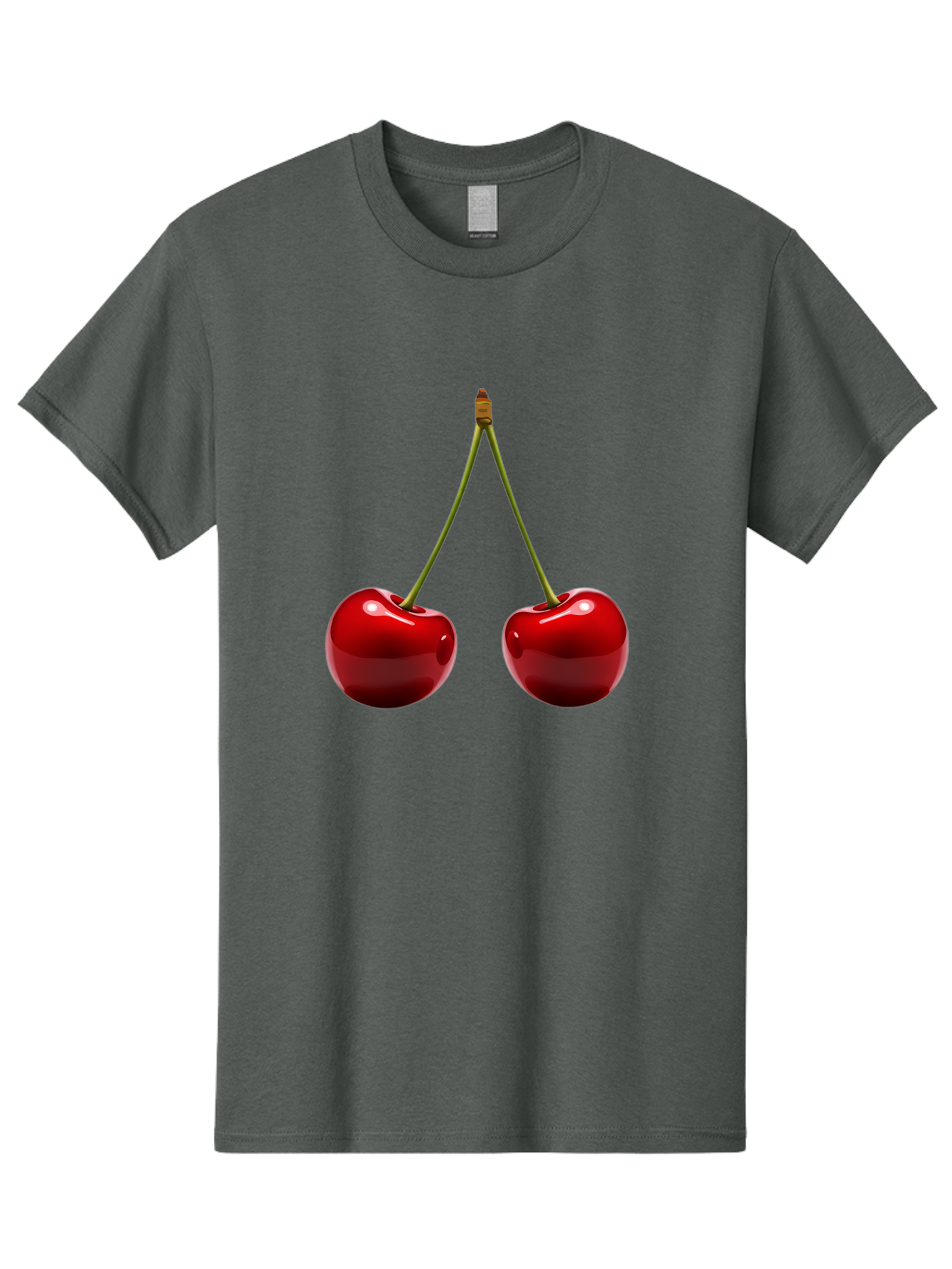 Two-Cherries-5 Men'S Graphic Tee, 100% Cotton, Comfortable Casual Summer Wear, Machine Washable, Vintage Camera, Old Camera, Antique Camera, Black Camera, Classic Photography, Photography Equipment, Nostalgic Device, Film Camera, Camera Art Bal536 4