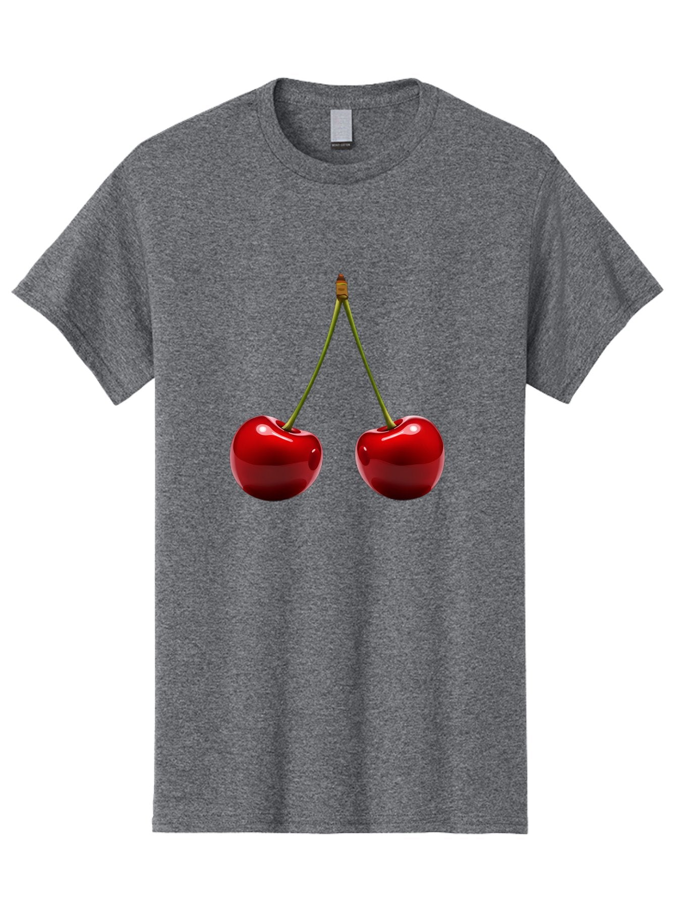 Two-Cherries-5 Men'S Graphic Tee, 100% Cotton, Comfortable Casual Summer Wear, Machine Washable, Vintage Camera, Old Camera, Antique Camera, Black Camera, Classic Photography, Photography Equipment, Nostalgic Device, Film Camera, Camera Art Bal536 8