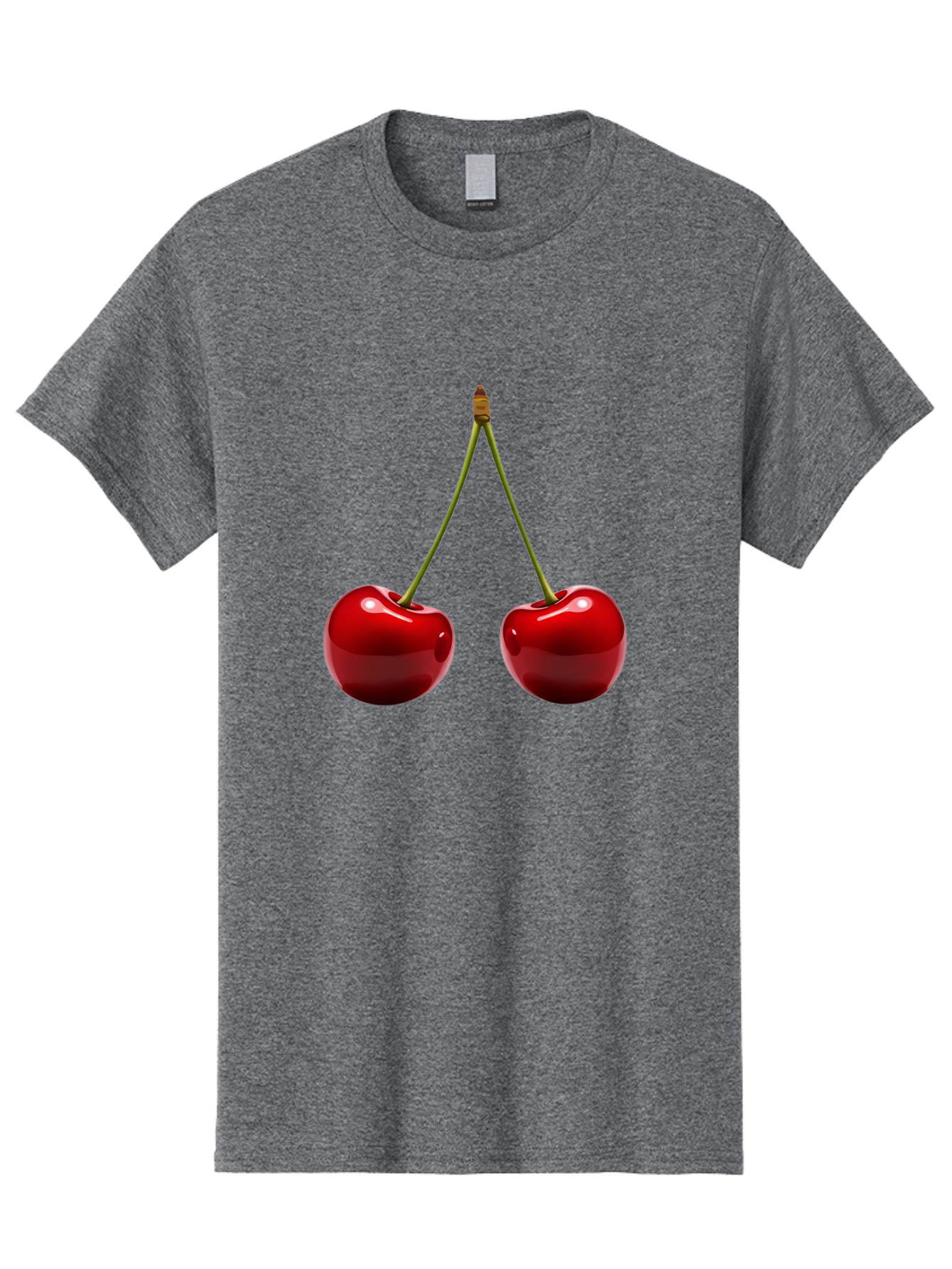 Two-Cherries-5 Men'S Graphic Tee, 100% Cotton, Comfortable Casual Summer Wear, Machine Washable, Vintage Camera, Old Camera, Antique Camera, Black Camera, Classic Photography, Photography Equipment, Nostalgic Device, Film Camera, Camera Art Bal536 6